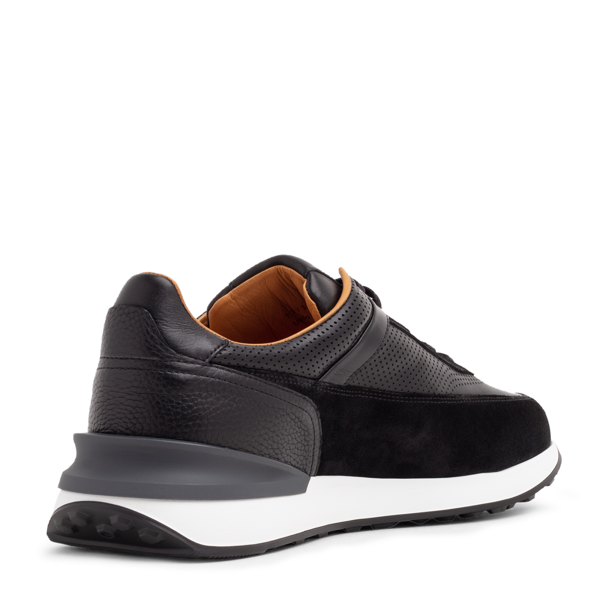 Grafton leather sneakers, Black
