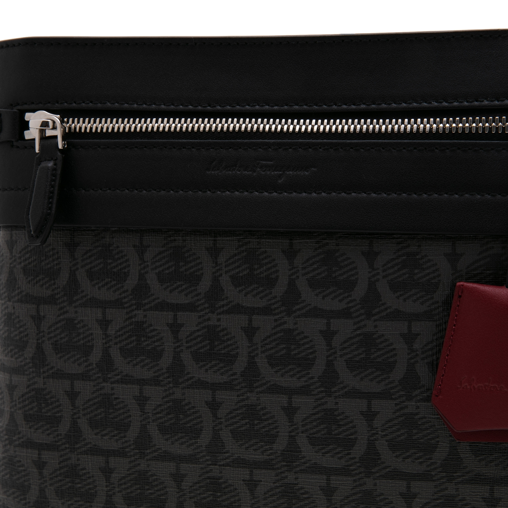 Gancini crossbody, Black