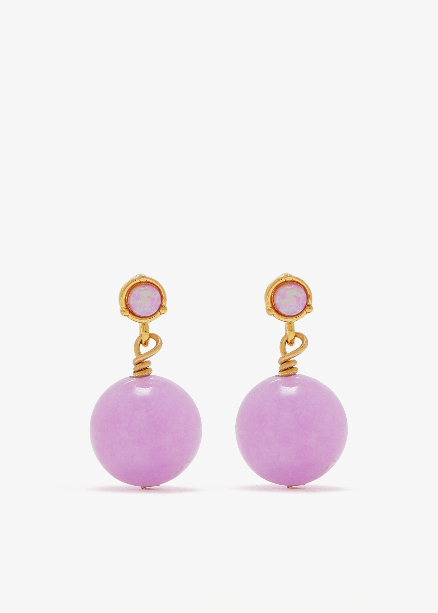 Ball earrings, Purple
Ball earrings, Purple
