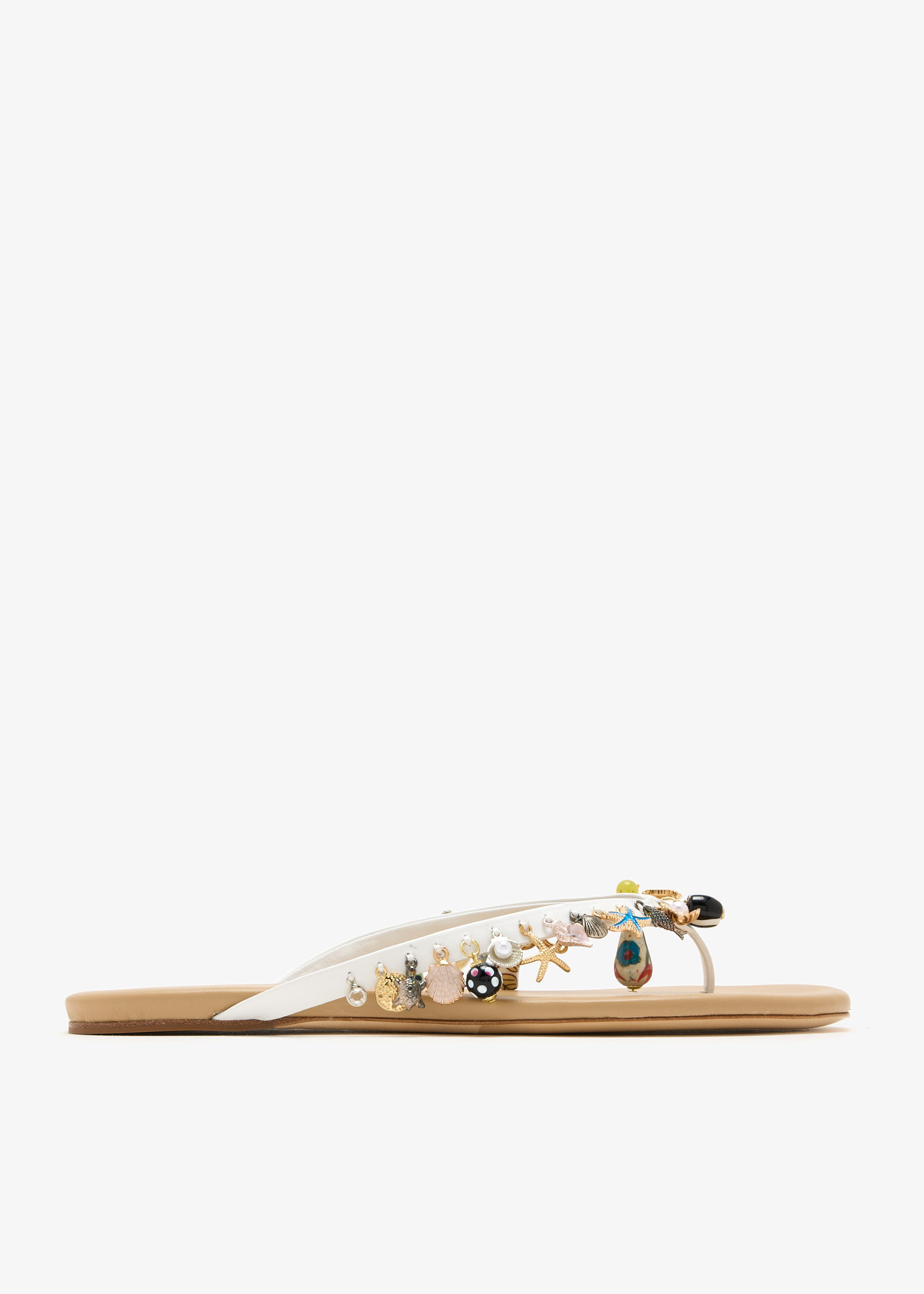 Memento charm flip flops, White
Memento charm flip flops, White