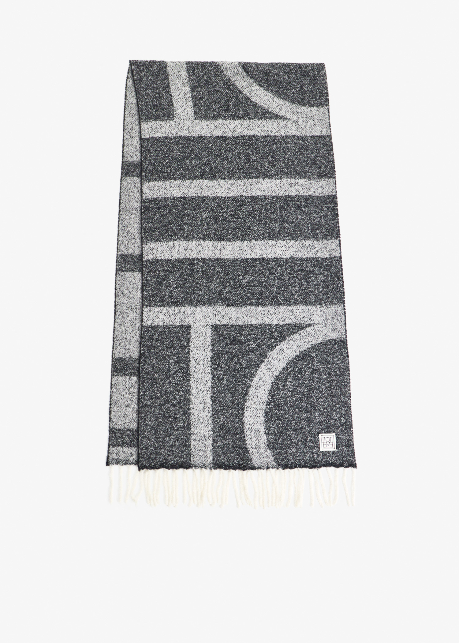 Monogram jacquard scarf, Grey
Monogram jacquard scarf, Grey