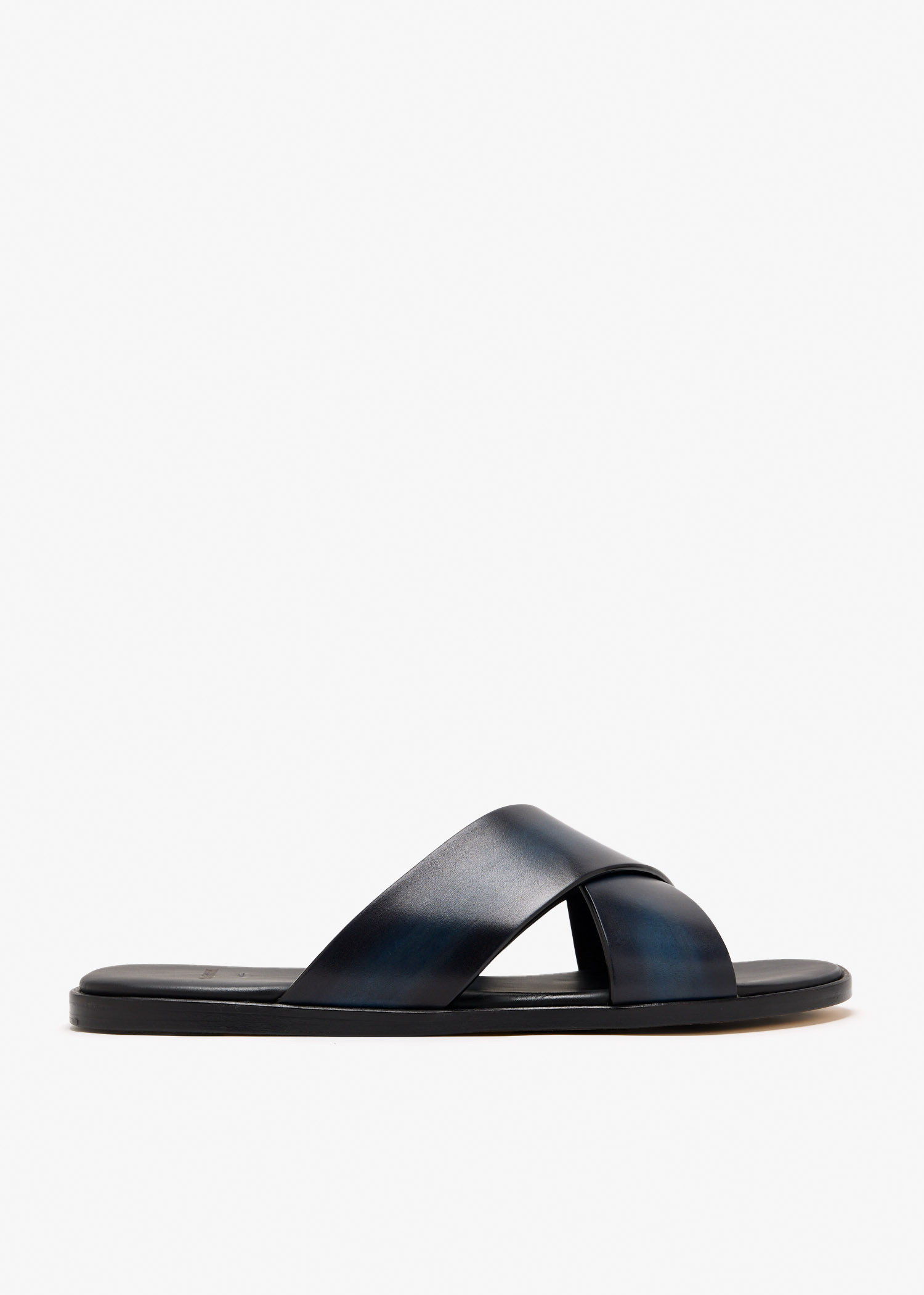 Criss cross leather sandals, Navy
Criss cross leather sandals, Navy