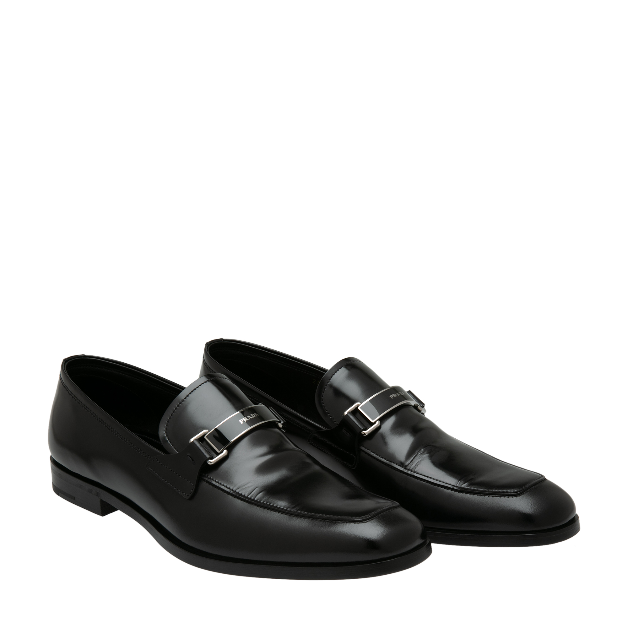 Leather loafers, Black