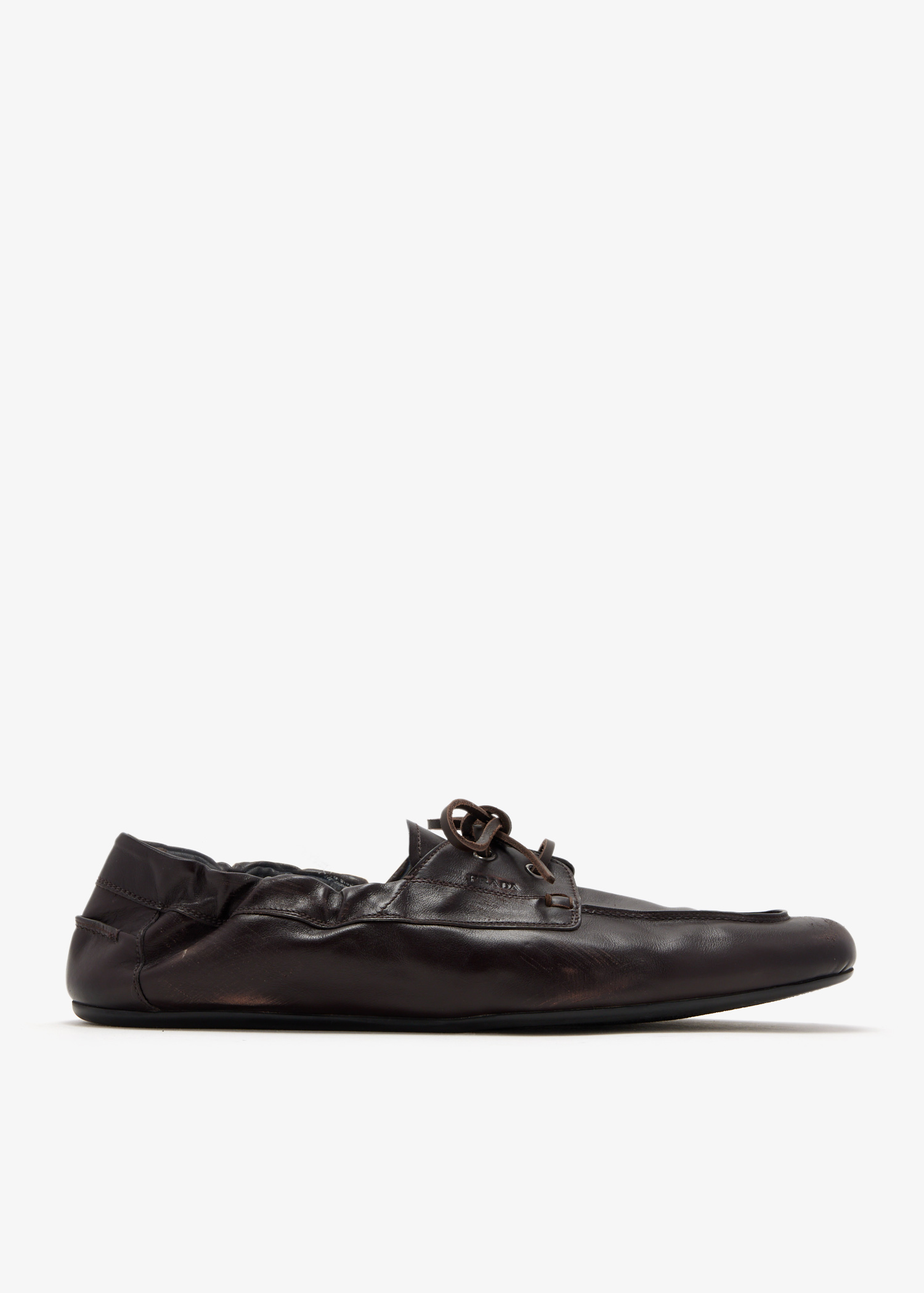 Shuffle antiqued leather laced shoes, Brown
Shuffle antiqued leather laced shoes, Brown