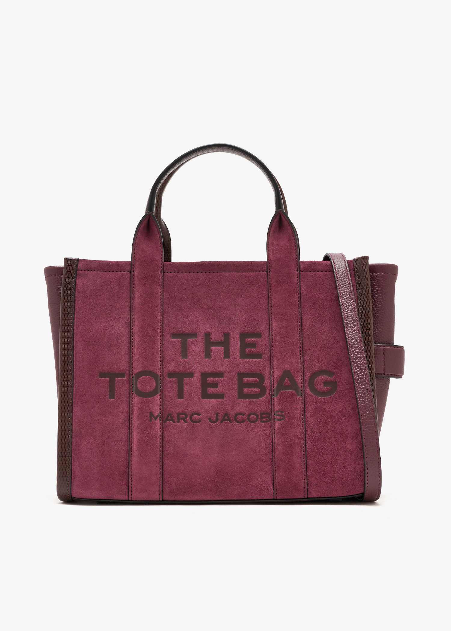 The Suede medium tote bag, Burgundy
The Suede medium tote bag, Burgundy