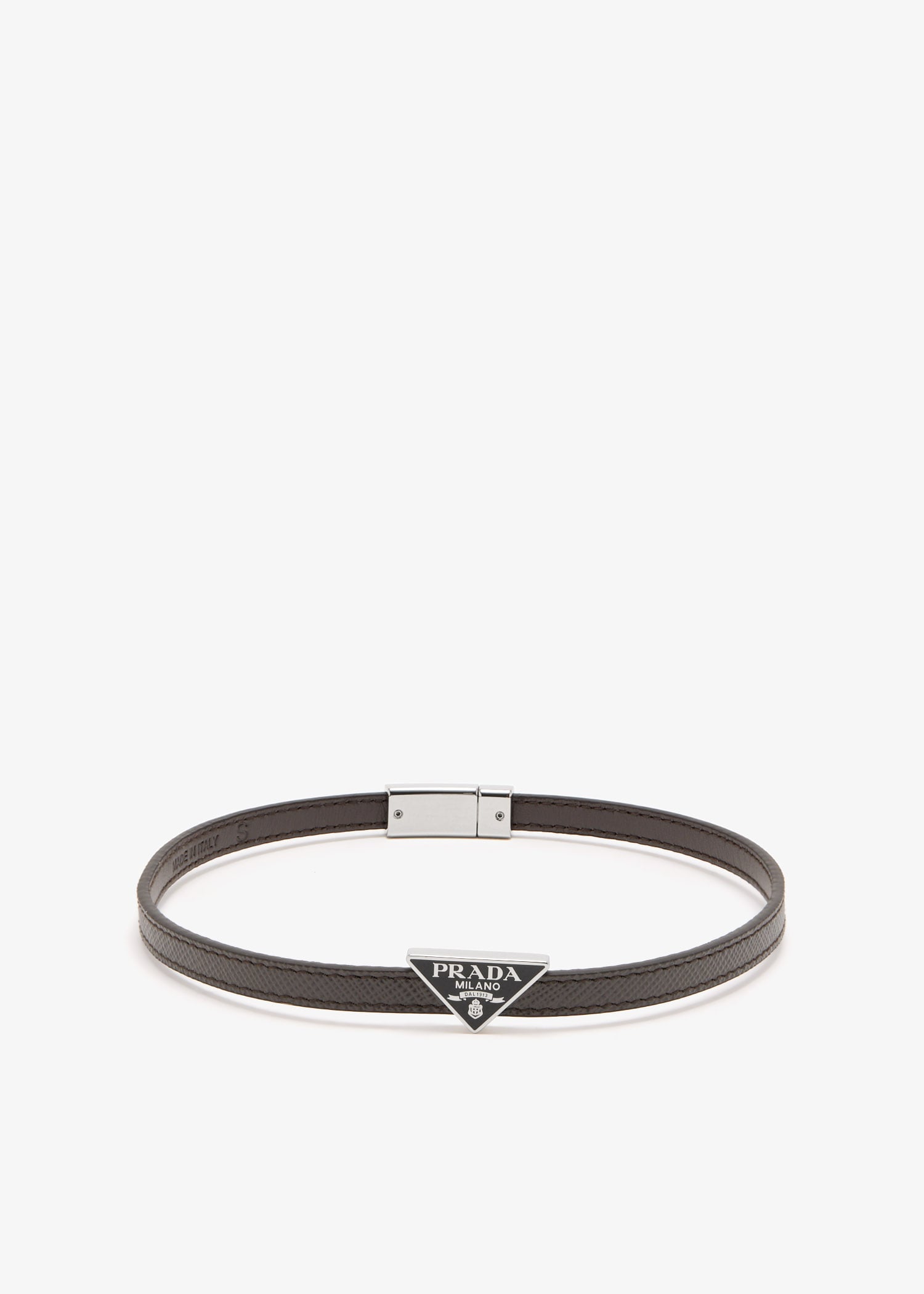 Saffiano leather bracelet, Brown
Saffiano leather bracelet, Brown