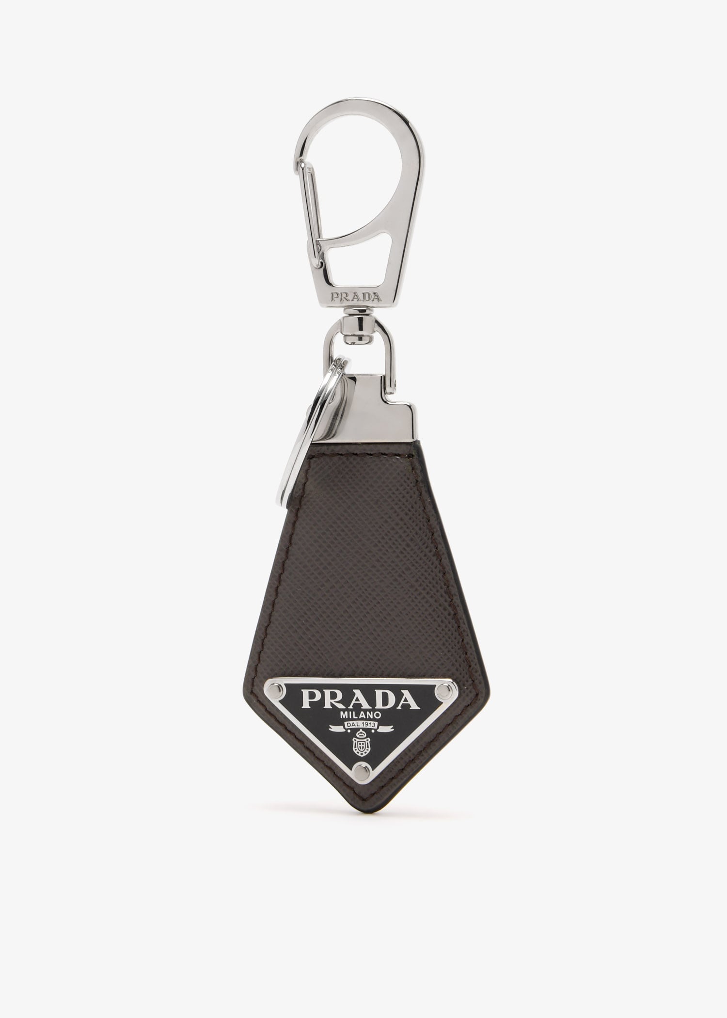 Saffiano leather keychain, Grey
Saffiano leather keychain, Grey