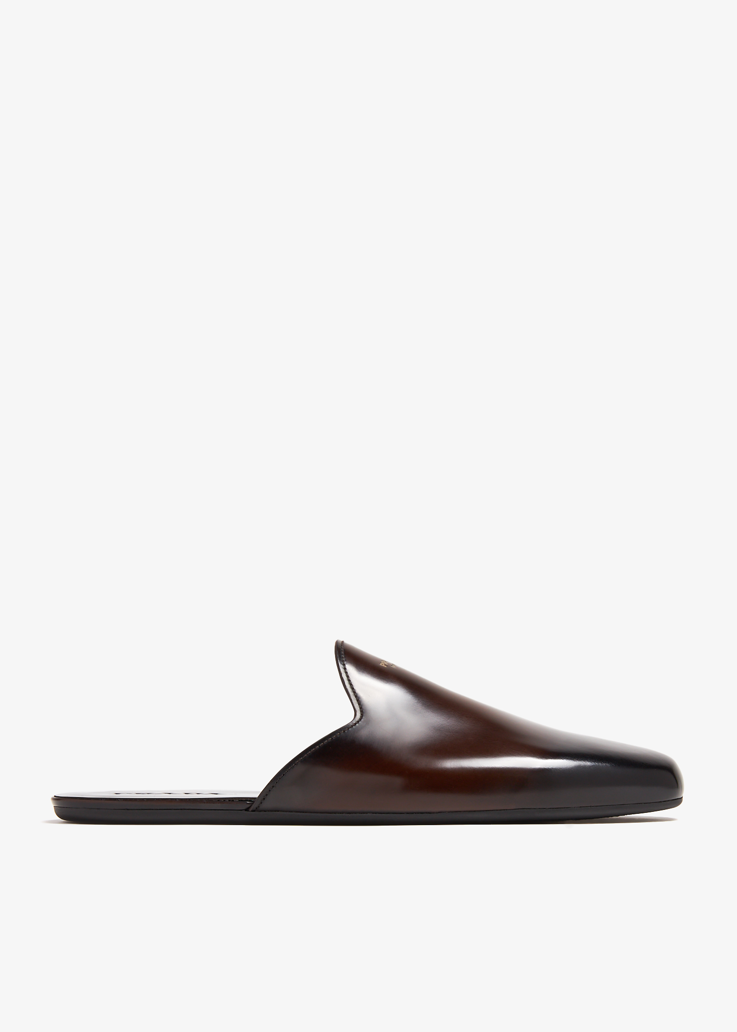 Brushed leather slippers, Brown
Brushed leather slippers, Brown