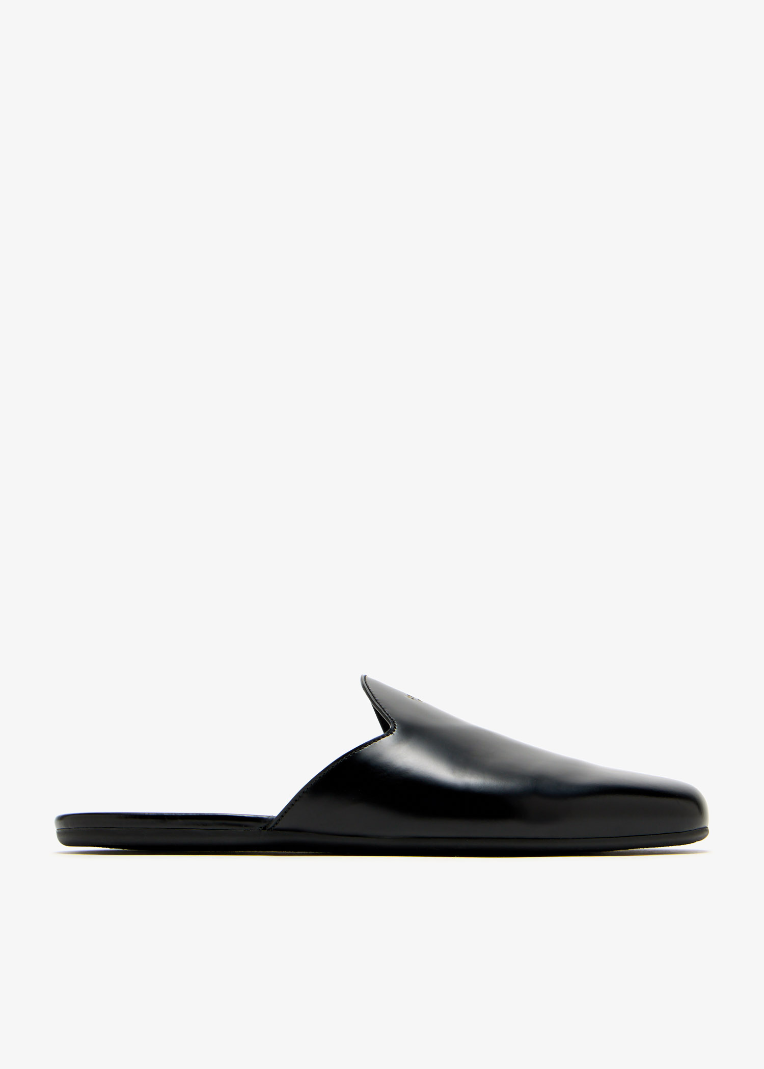 Brushed leather slippers, Black
Brushed leather slippers, Black