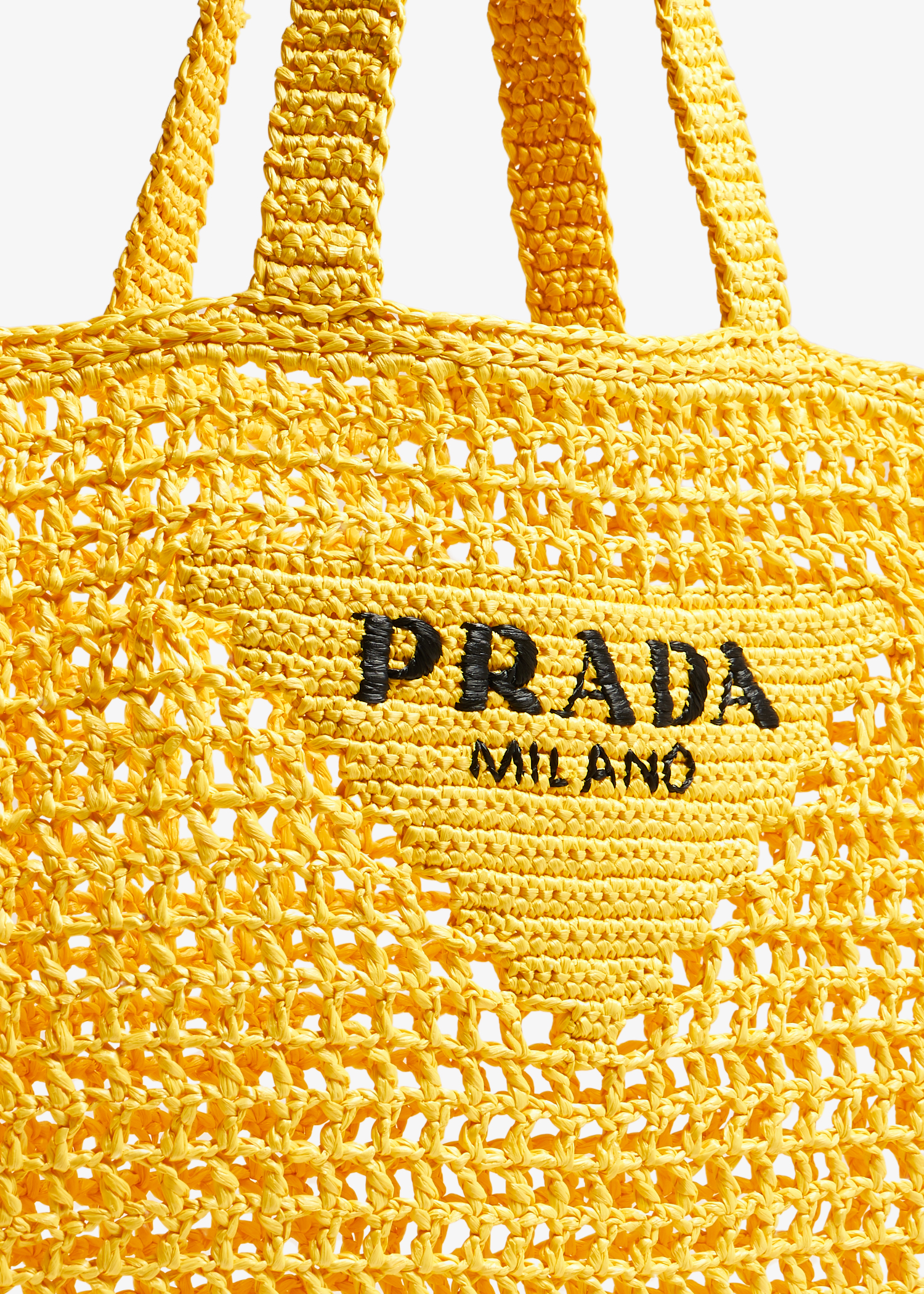 Crochet tote bag, Yellow