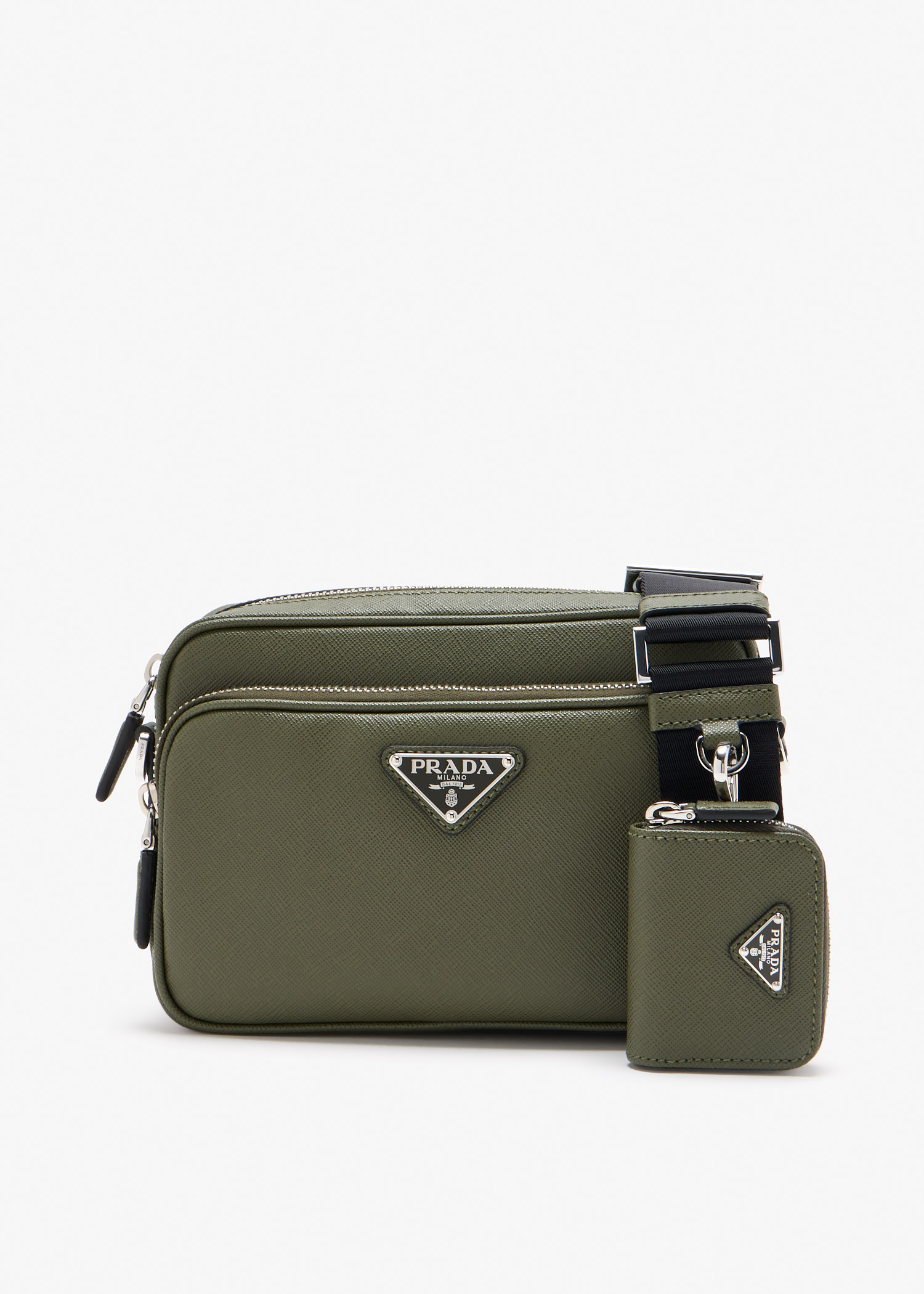 Saffiano leather shoulder bag, Green
Saffiano leather shoulder bag, Green