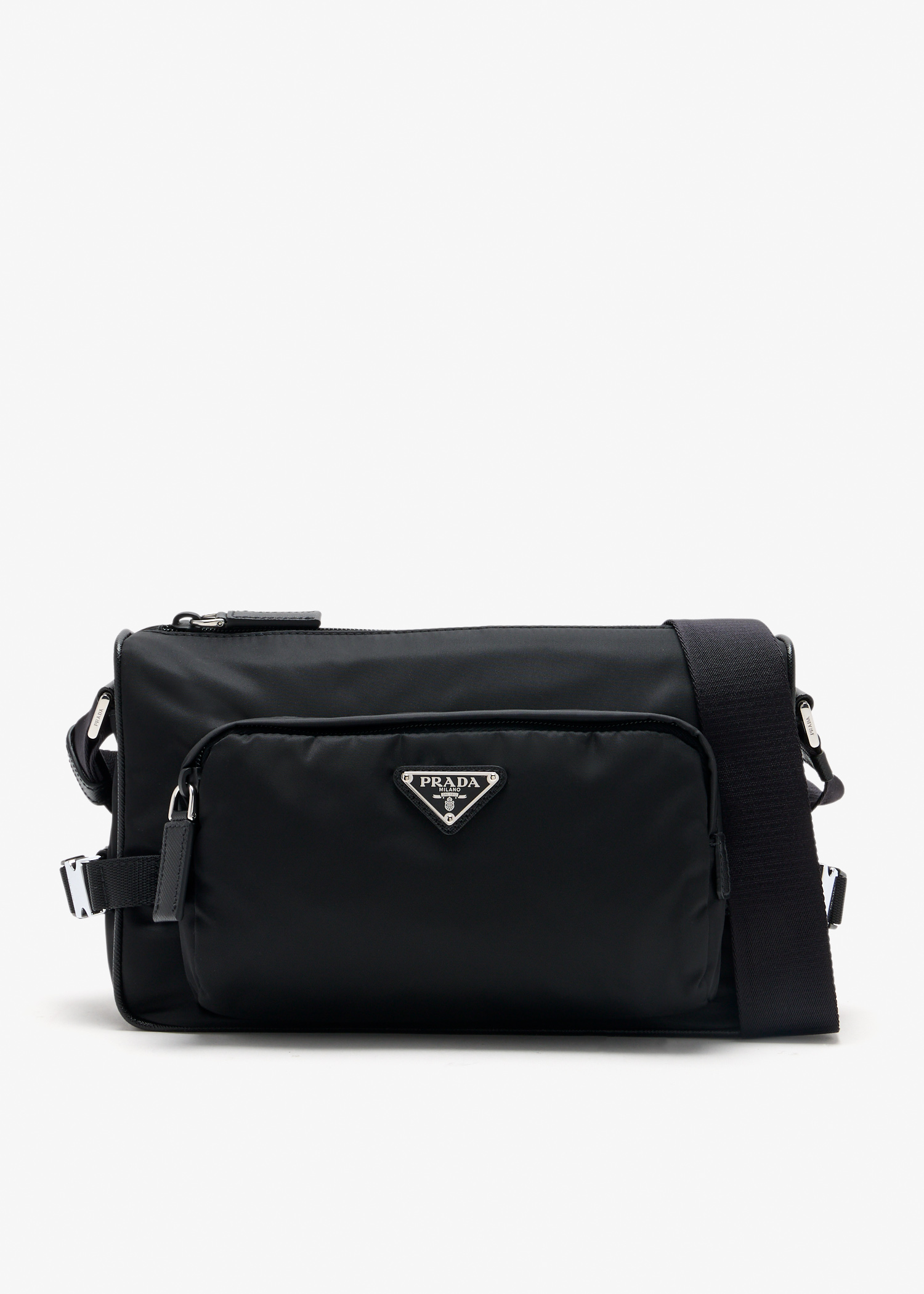 Medium Re-Nylon and Saffiano leather shoulder bag, Black
Medium Re-Nylon and Saffiano leather shoulder bag, Black