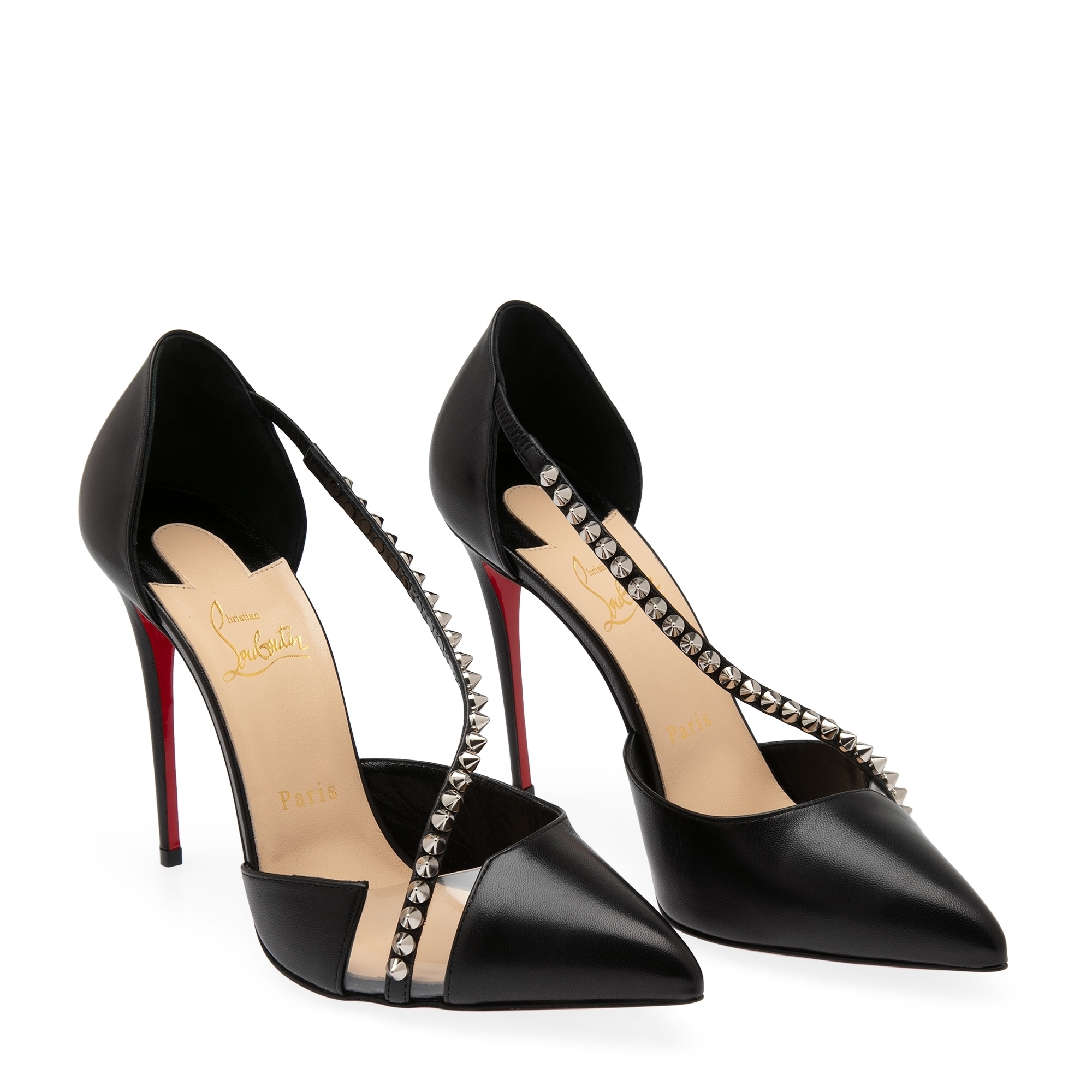 Spike Cross pumps, Black