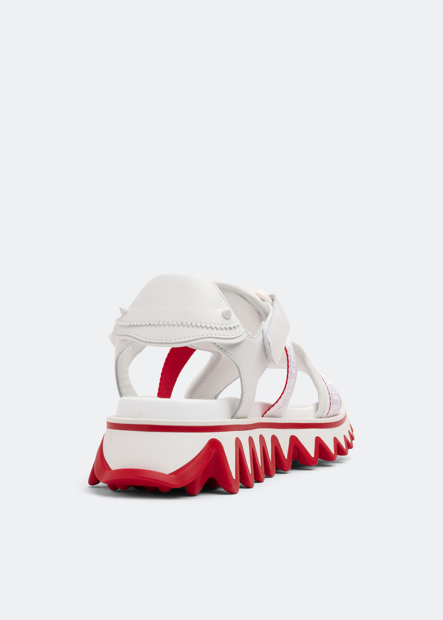 Summer Loubishark sandals, White