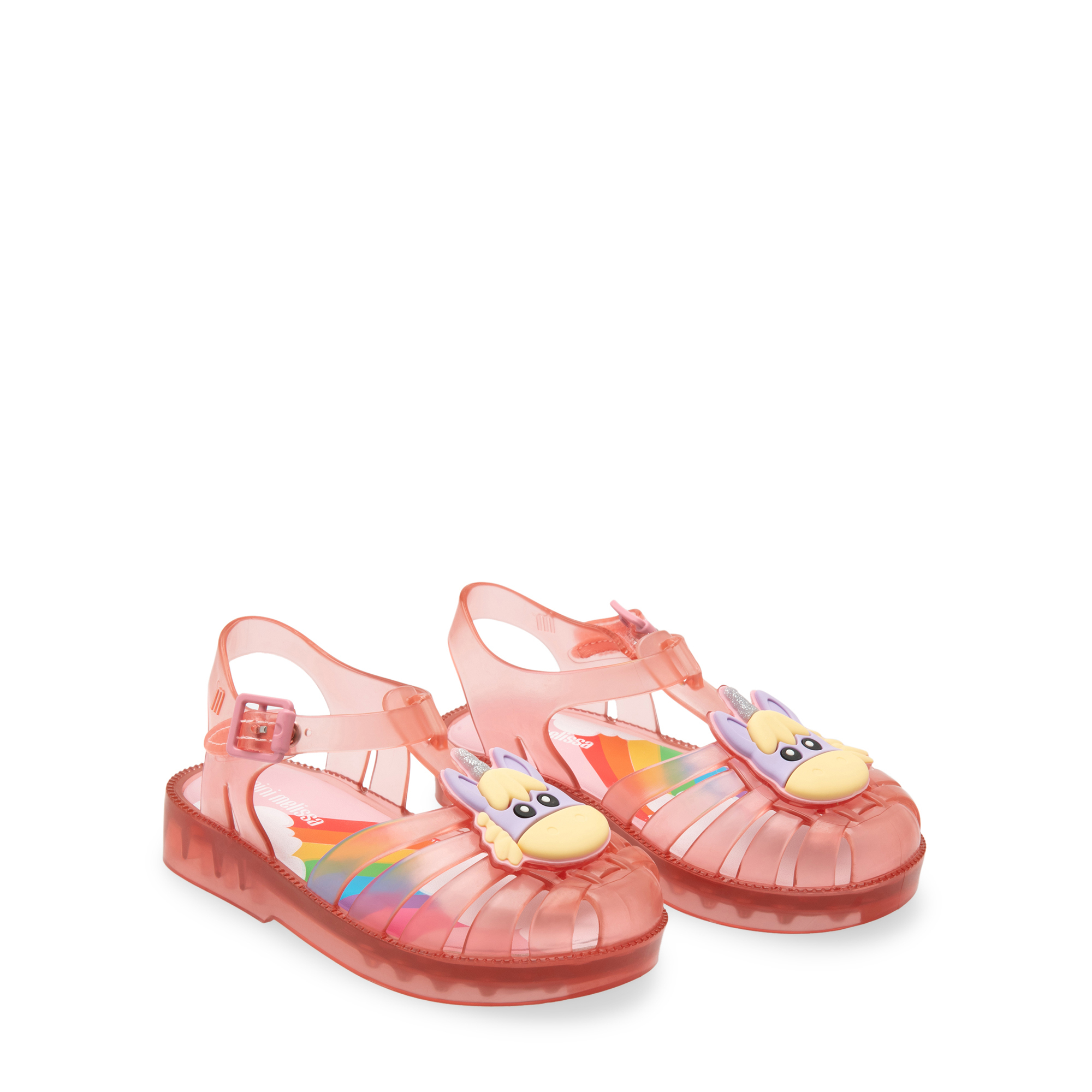 Mini Melissa Unicorn sandals, Silver