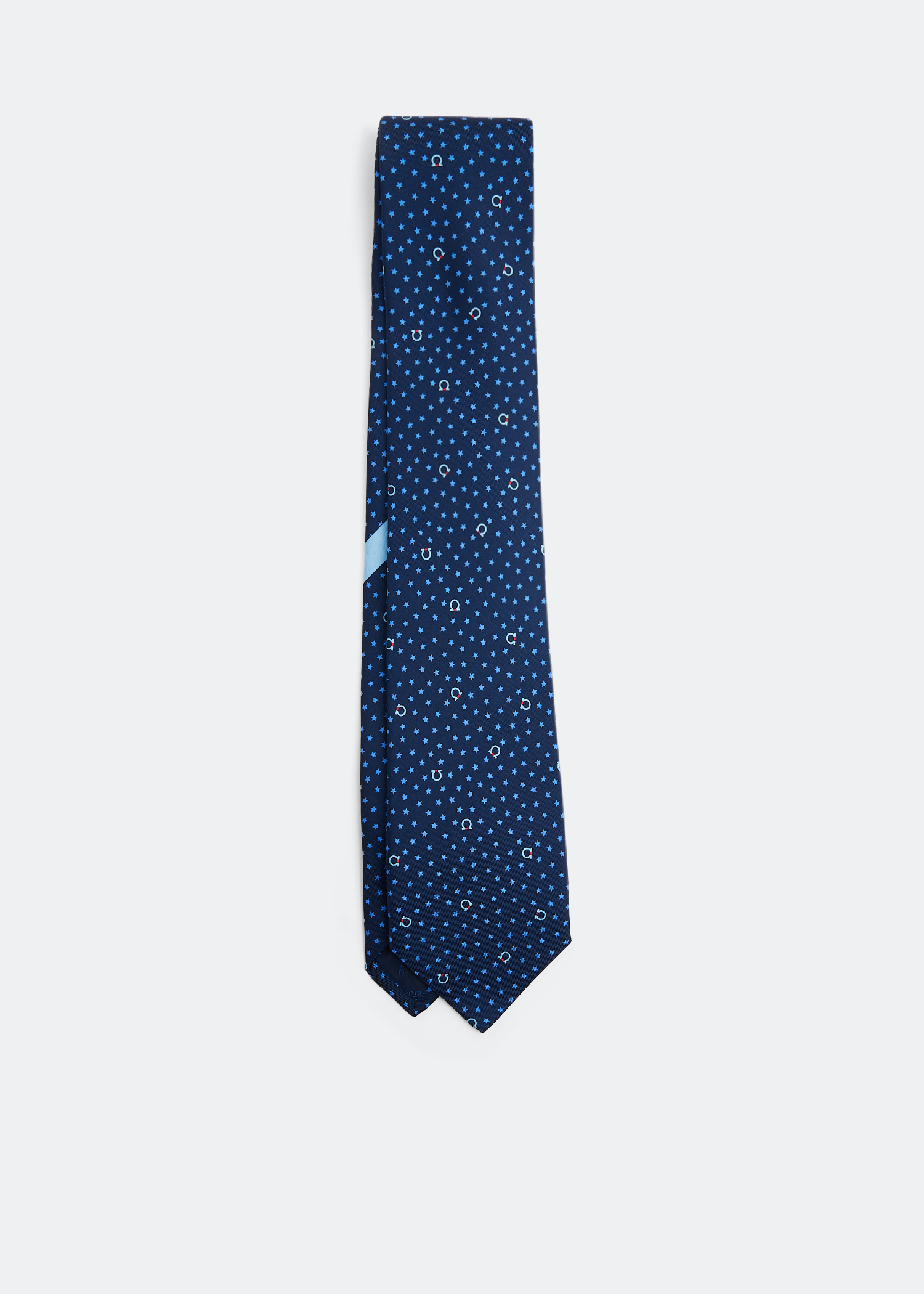 Gancini print tie, Blue
Gancini print tie, Blue