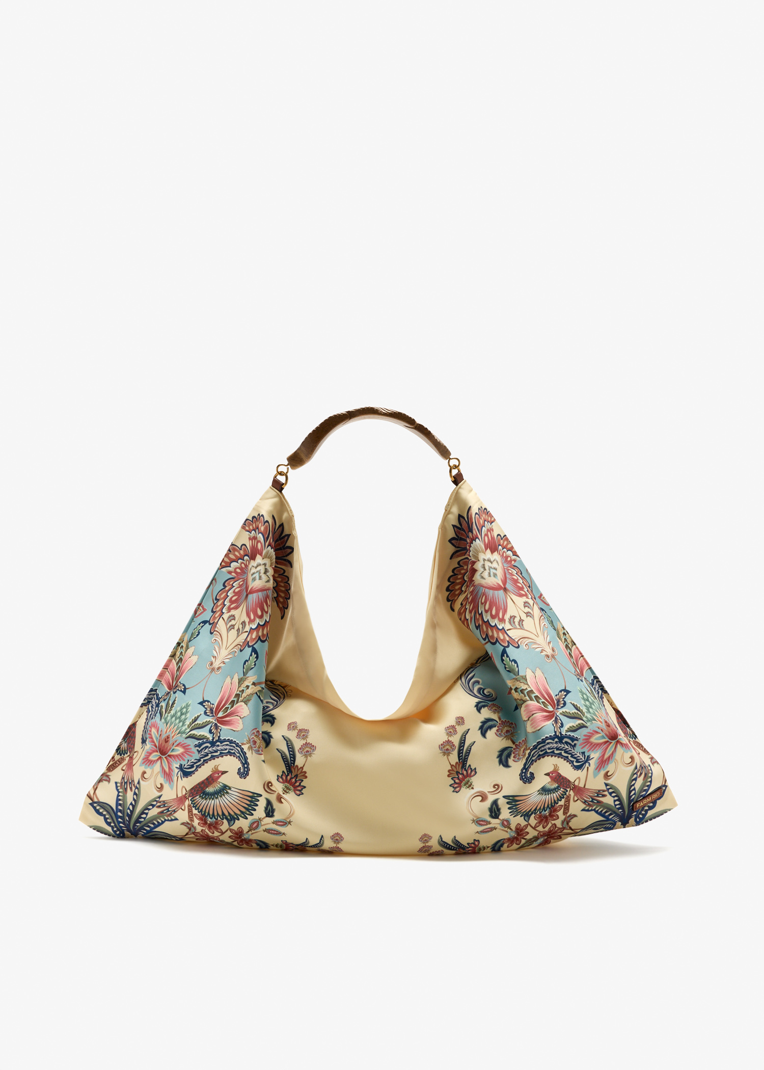 Satin scarf medium bag, Cream
Satin scarf medium bag, Cream