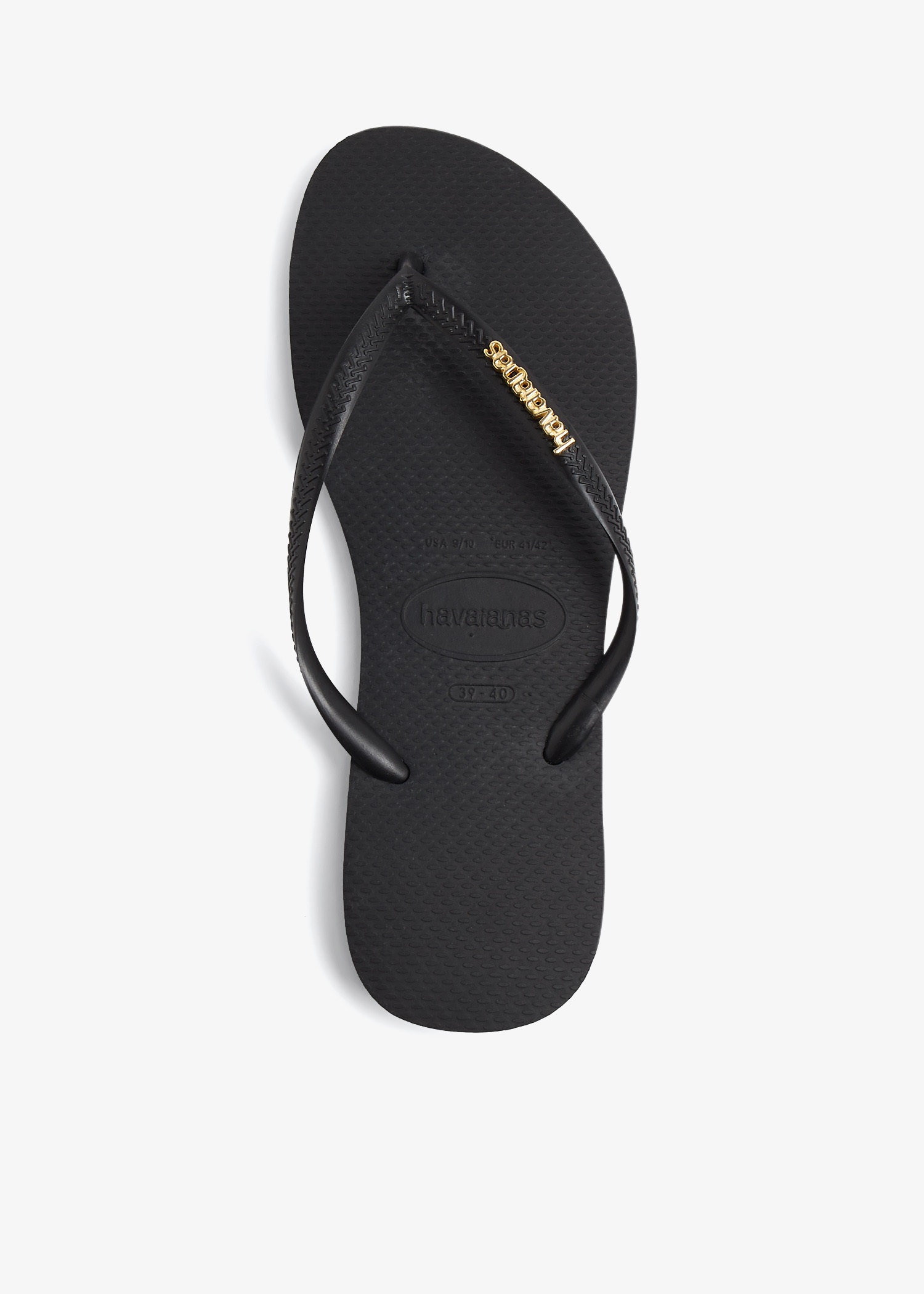 Slim flip flops, Black
Slim flip flops, Black