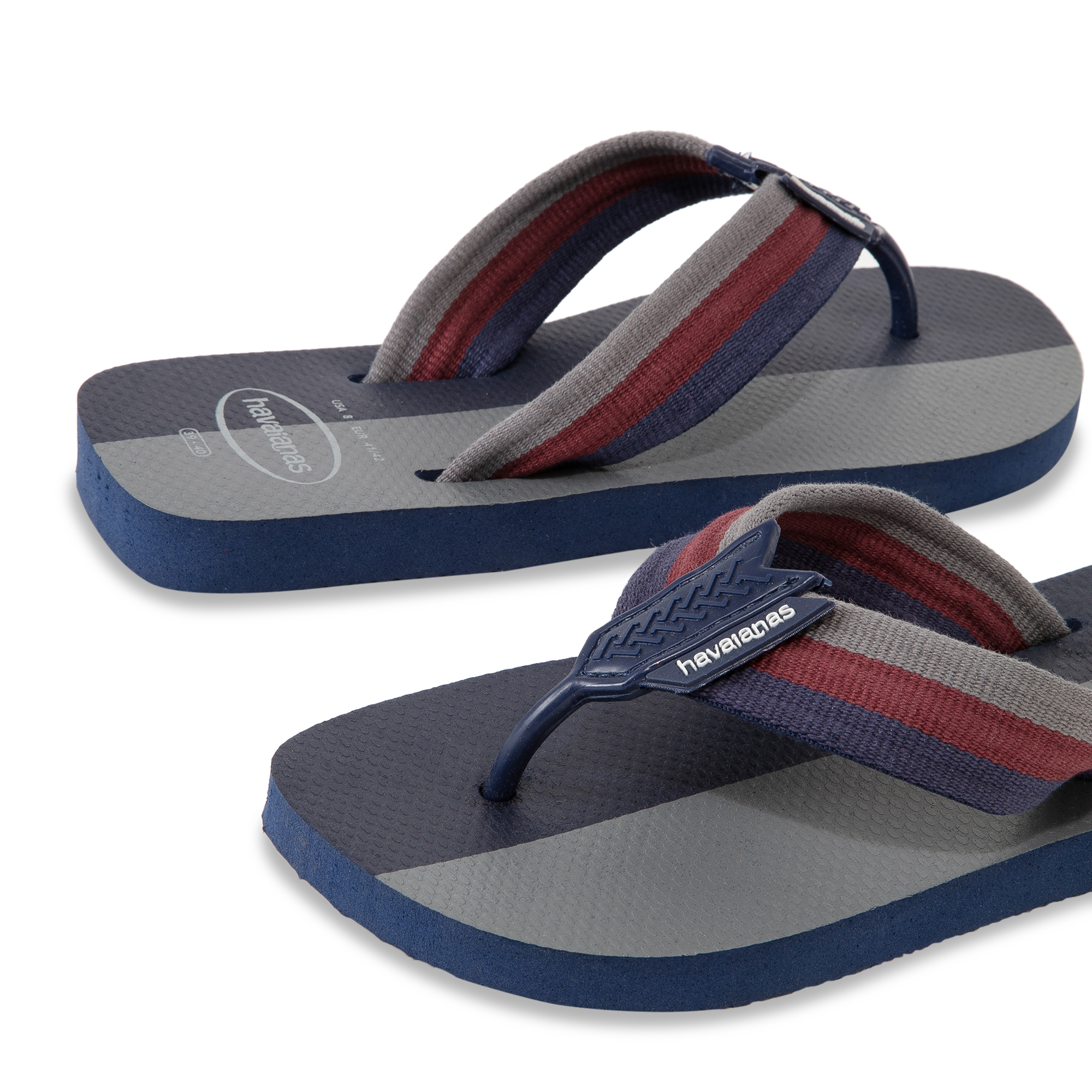 Urban Colour Block flip flops, Blue