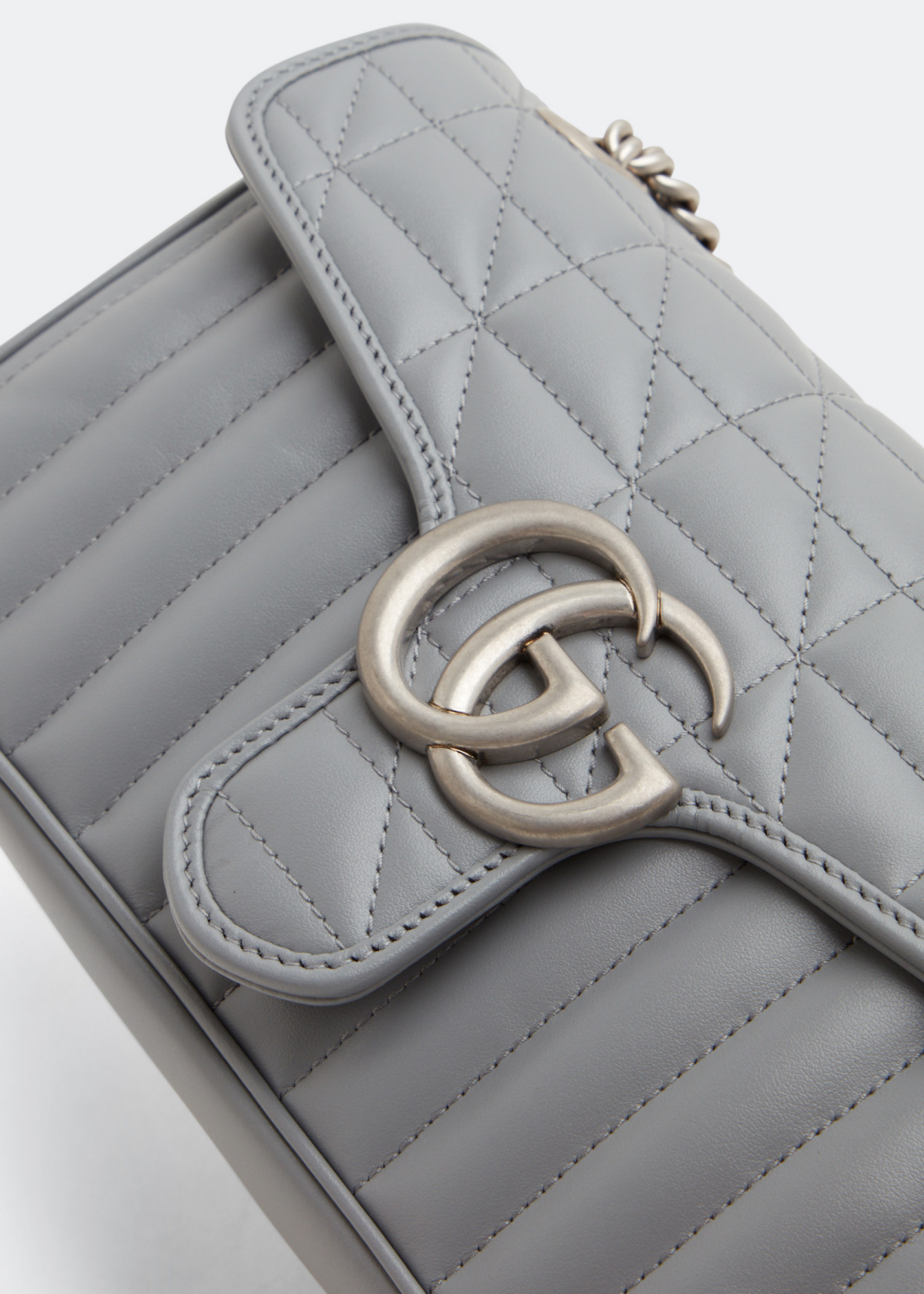 GG Marmont small shoulder bag, Grey
