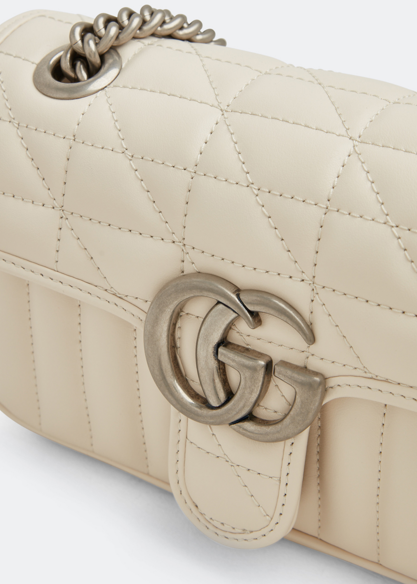 GG Marmont mini shoulder bag, White