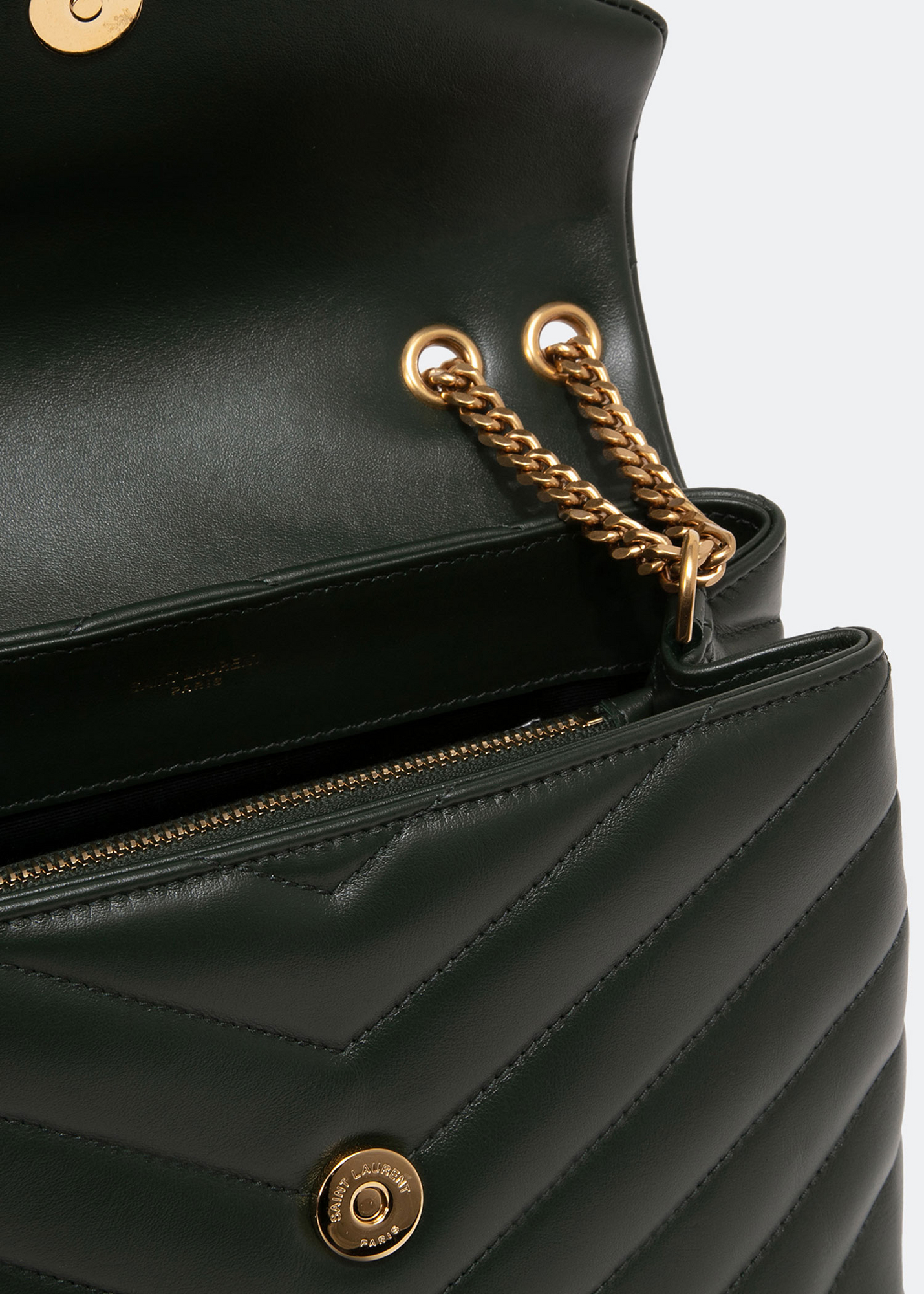 Loulou small chain bag, Green