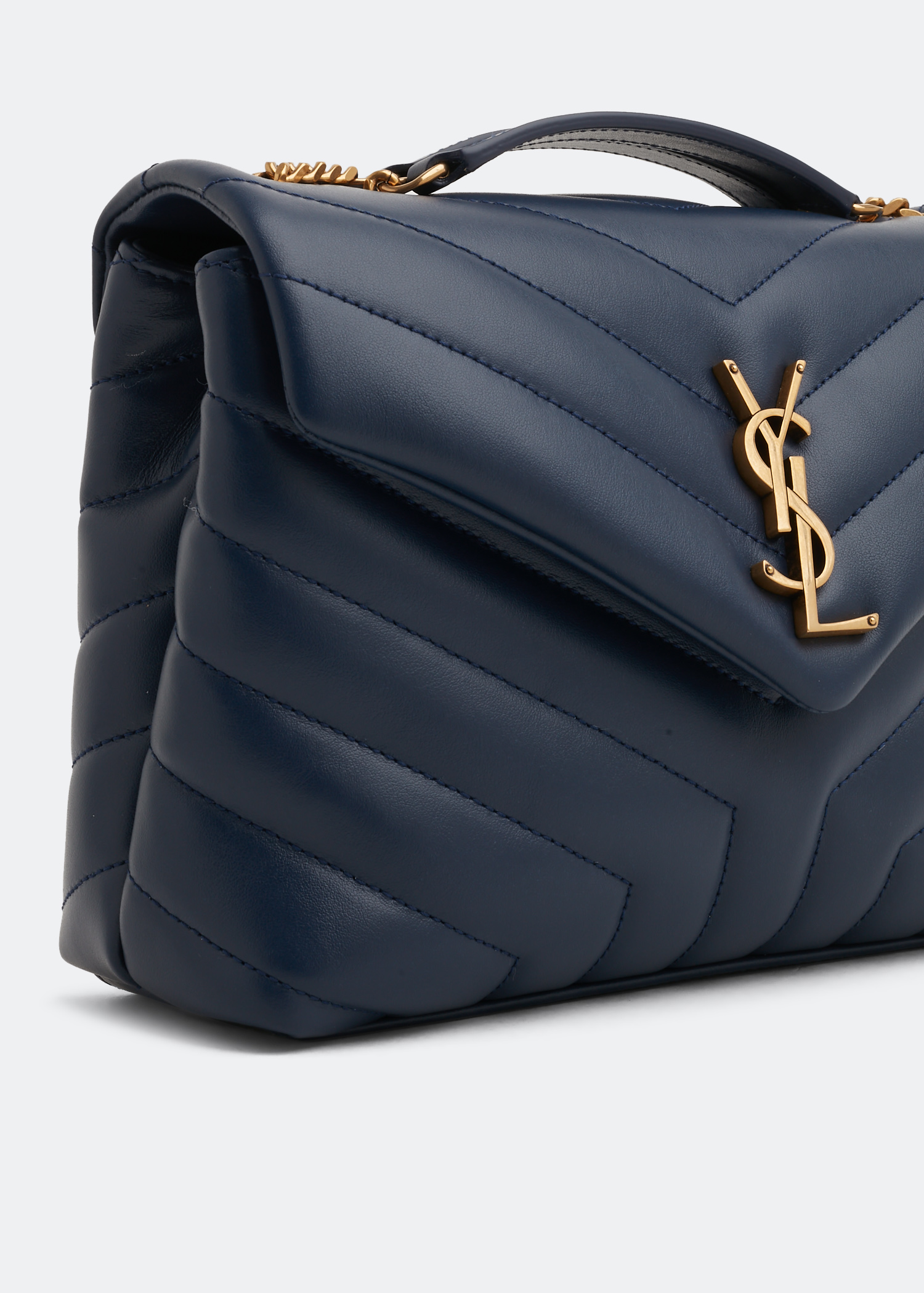 Loulou small chain bag, Blue
