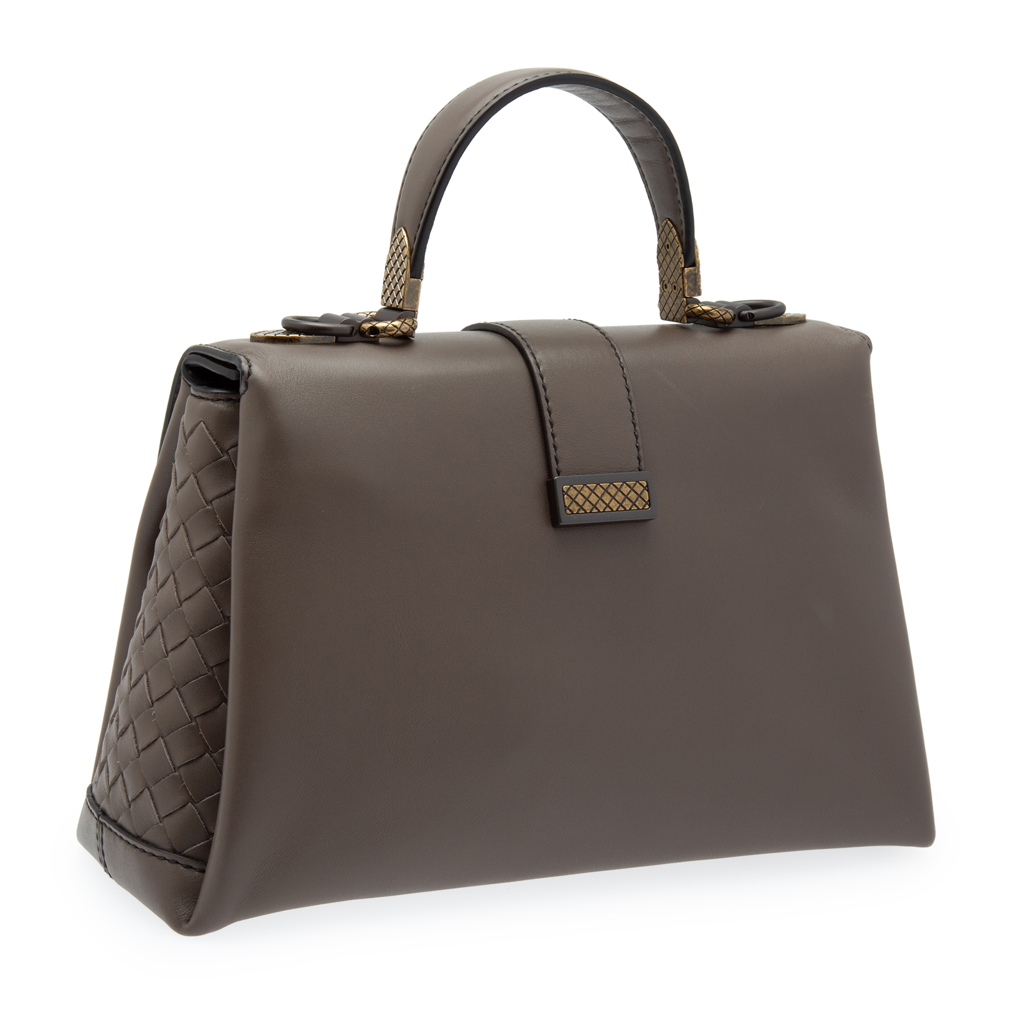 Small Piazza top-handle bag, Black