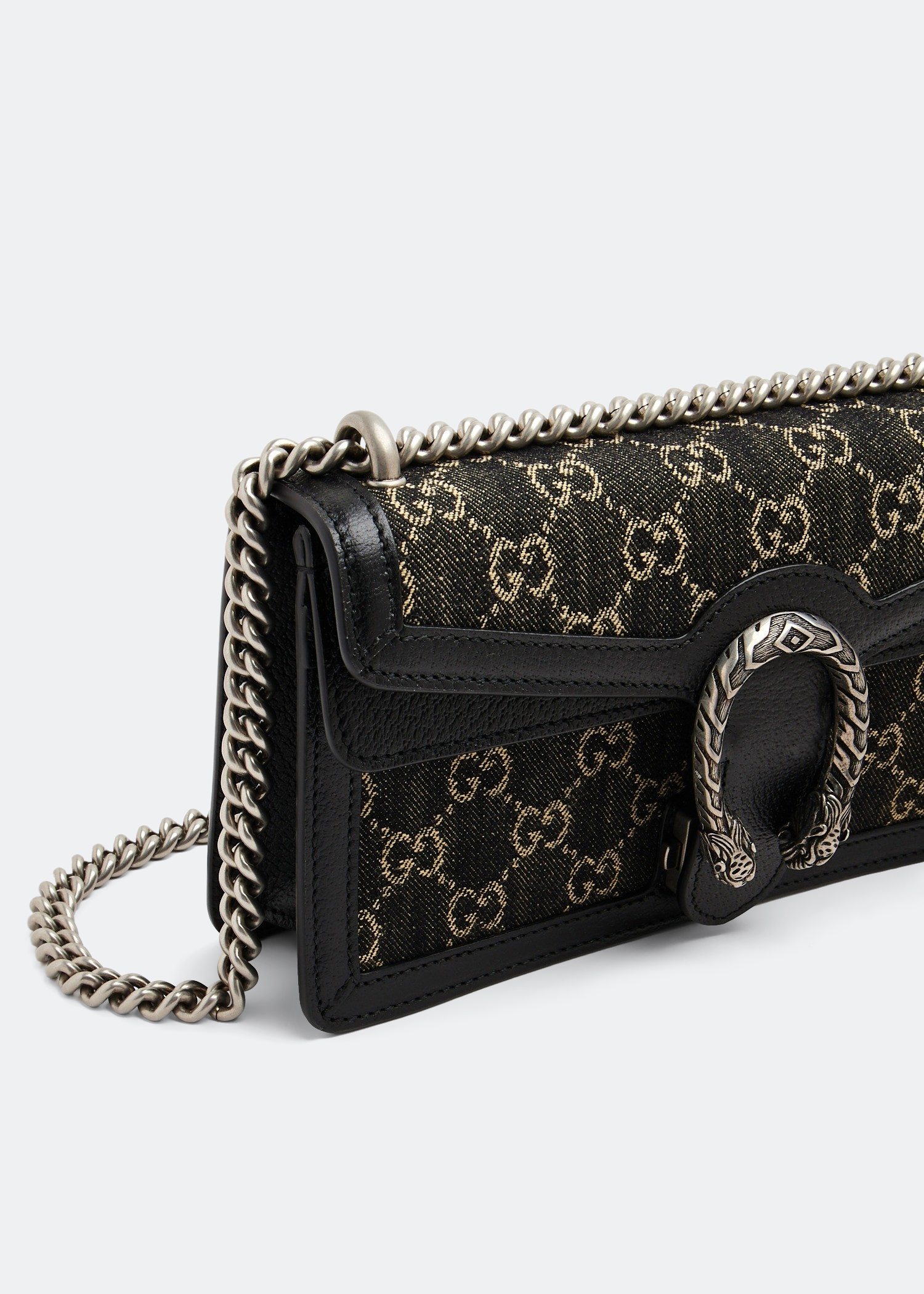Dionysus GG small shoulder bag, Black