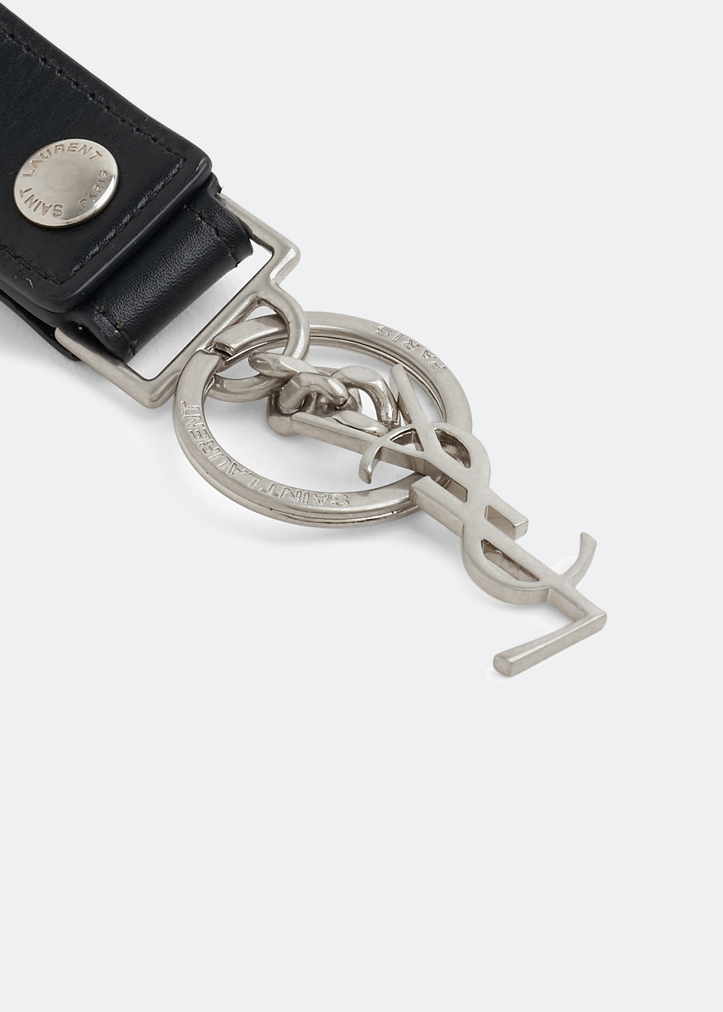 Monogram keyring, Black