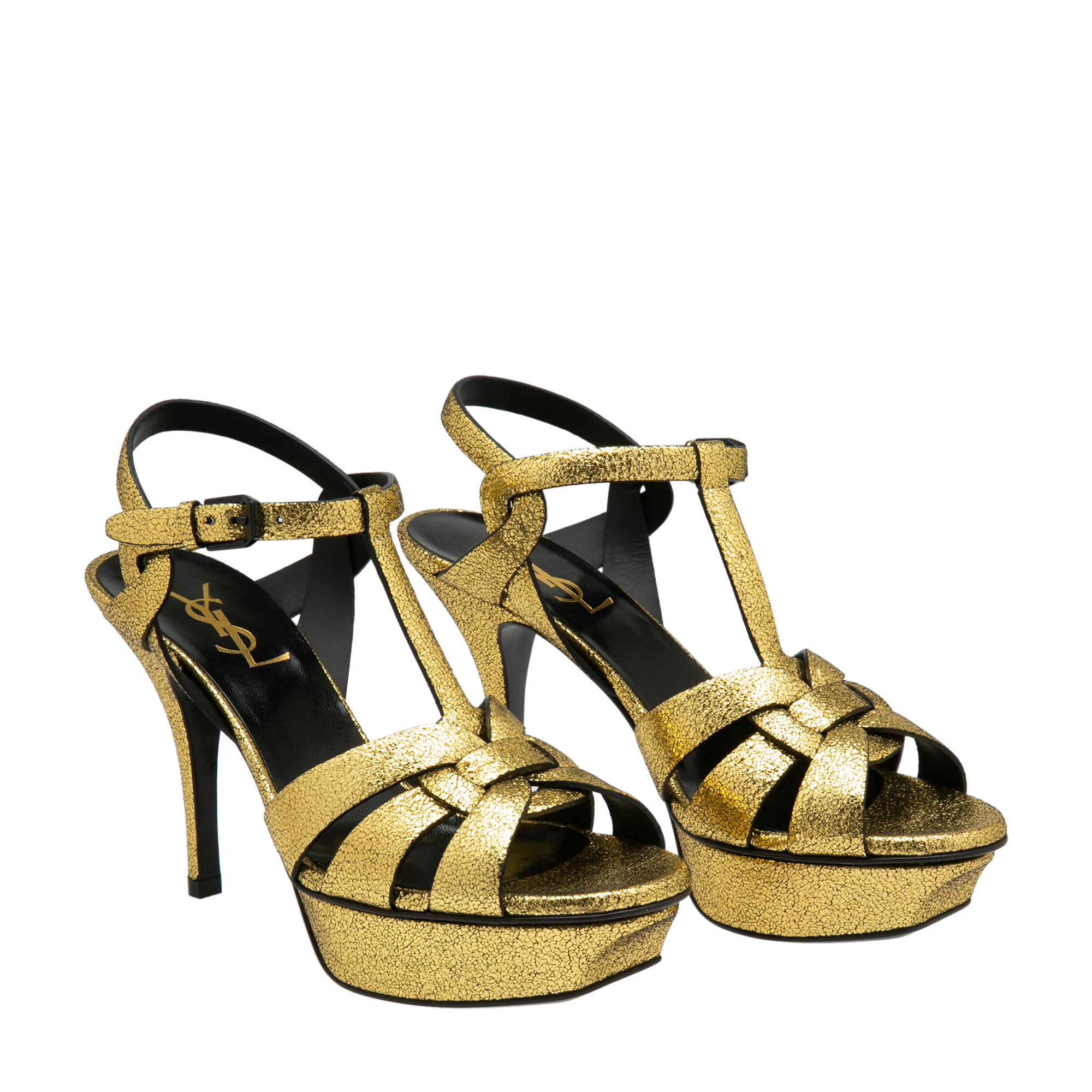 Tribute platform sandals, Black