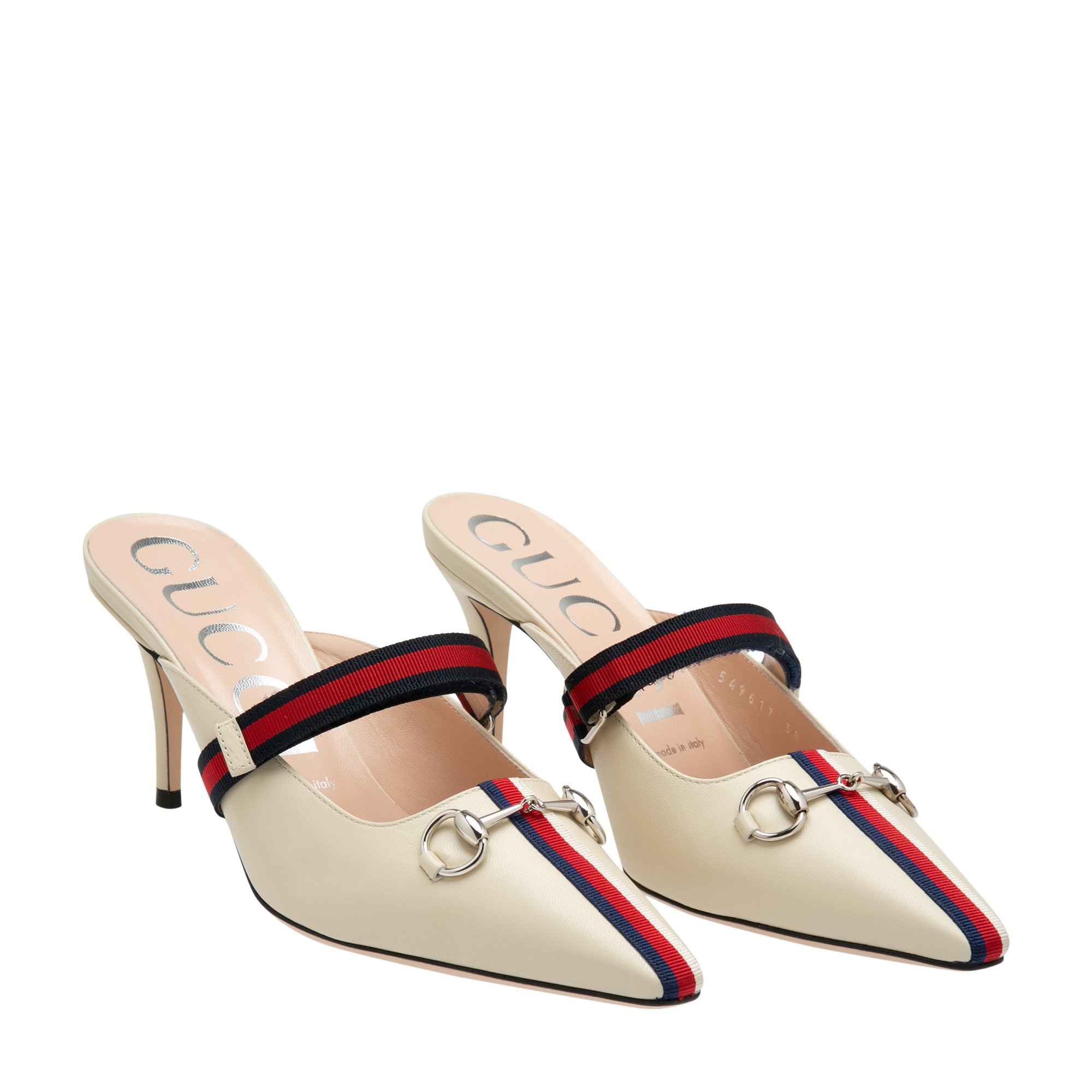 Emma mules, White