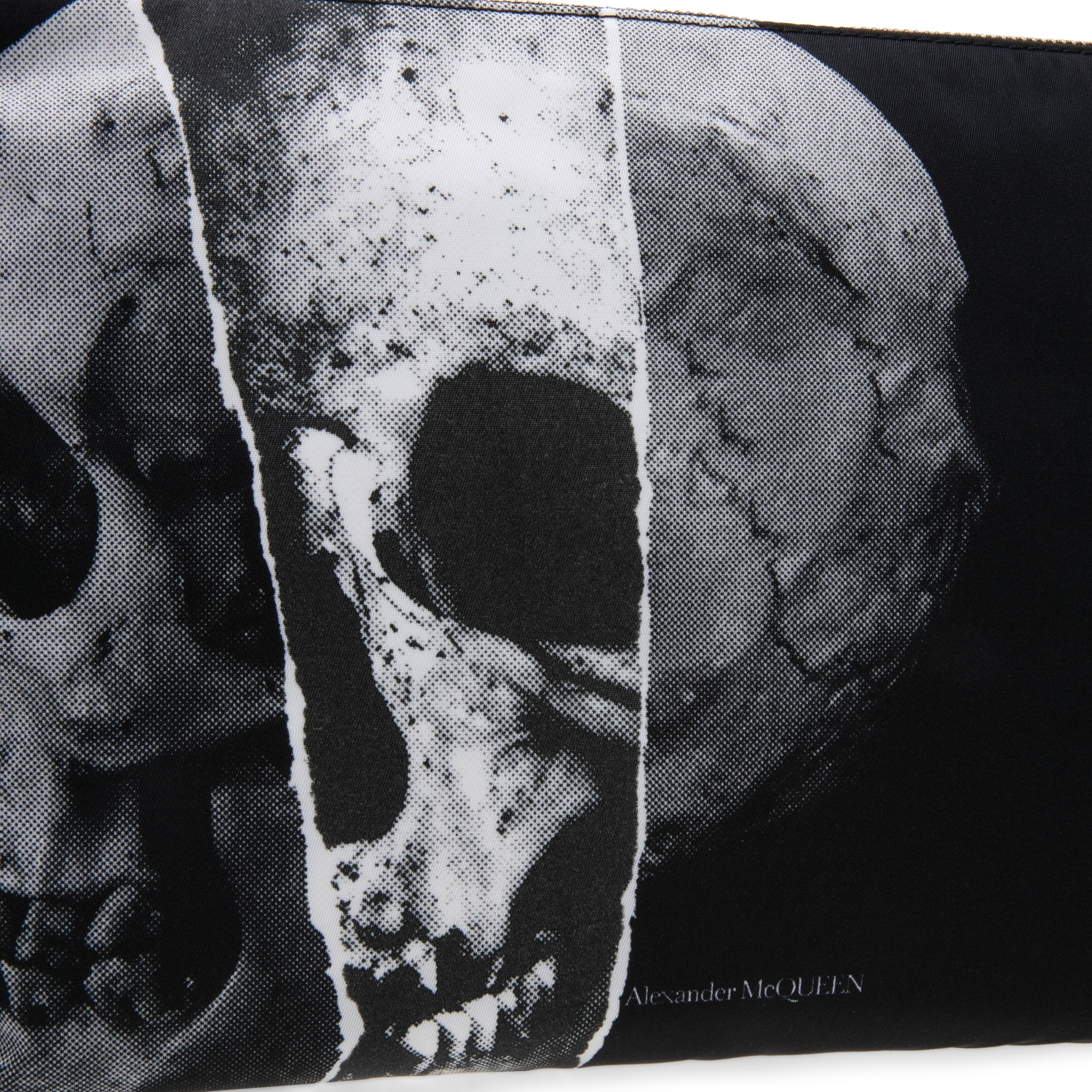 Skull print pouch, Black