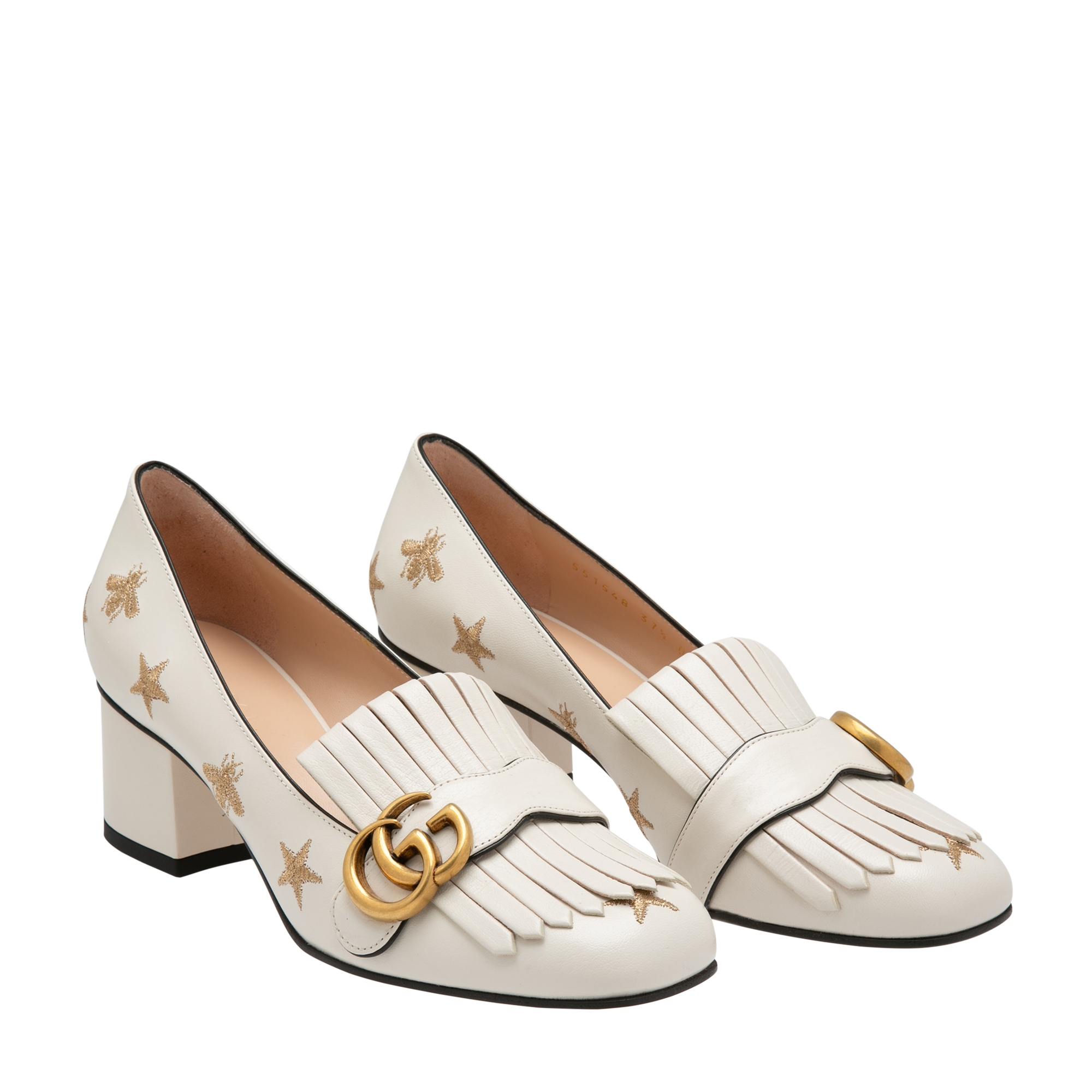 Marmont pumps, White