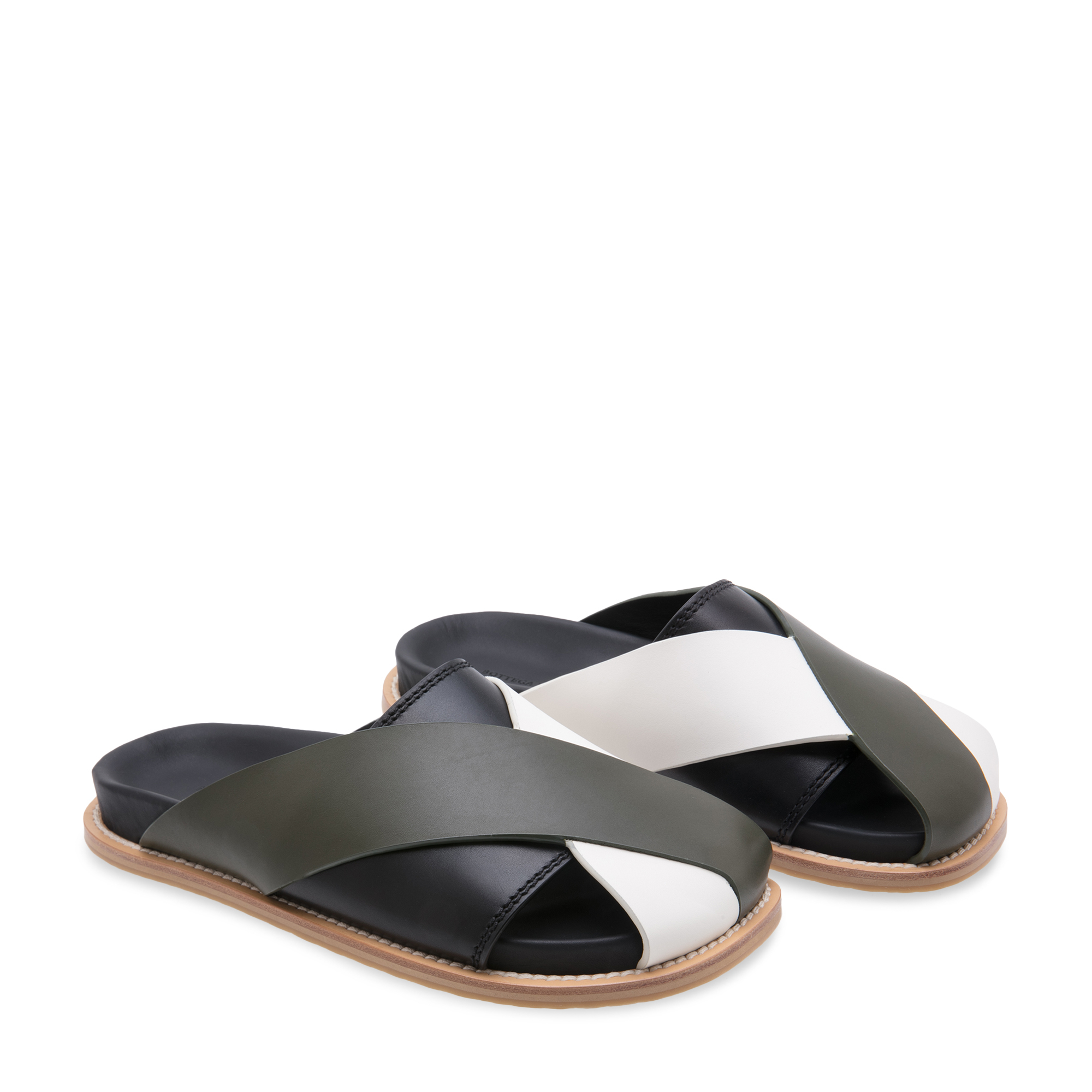 Leather sandals, Multi-coloured