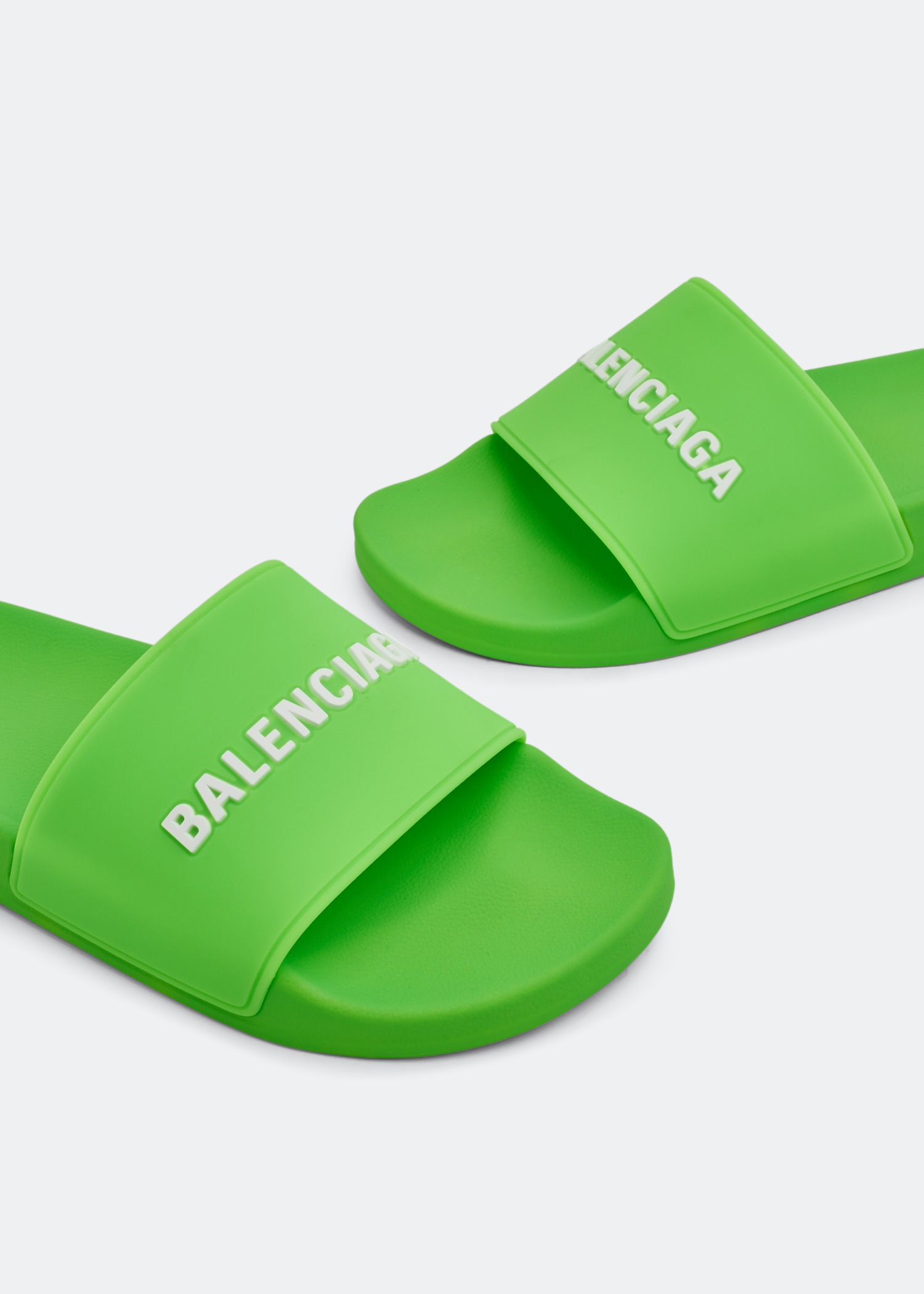 Pool rubber slides, Green