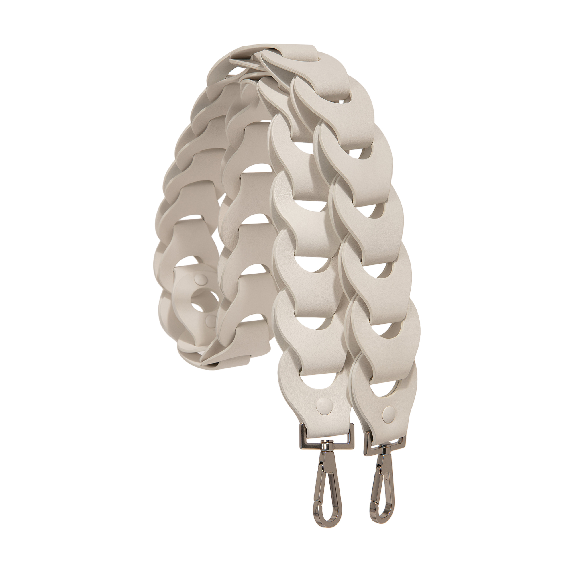 Chain-link strap, White