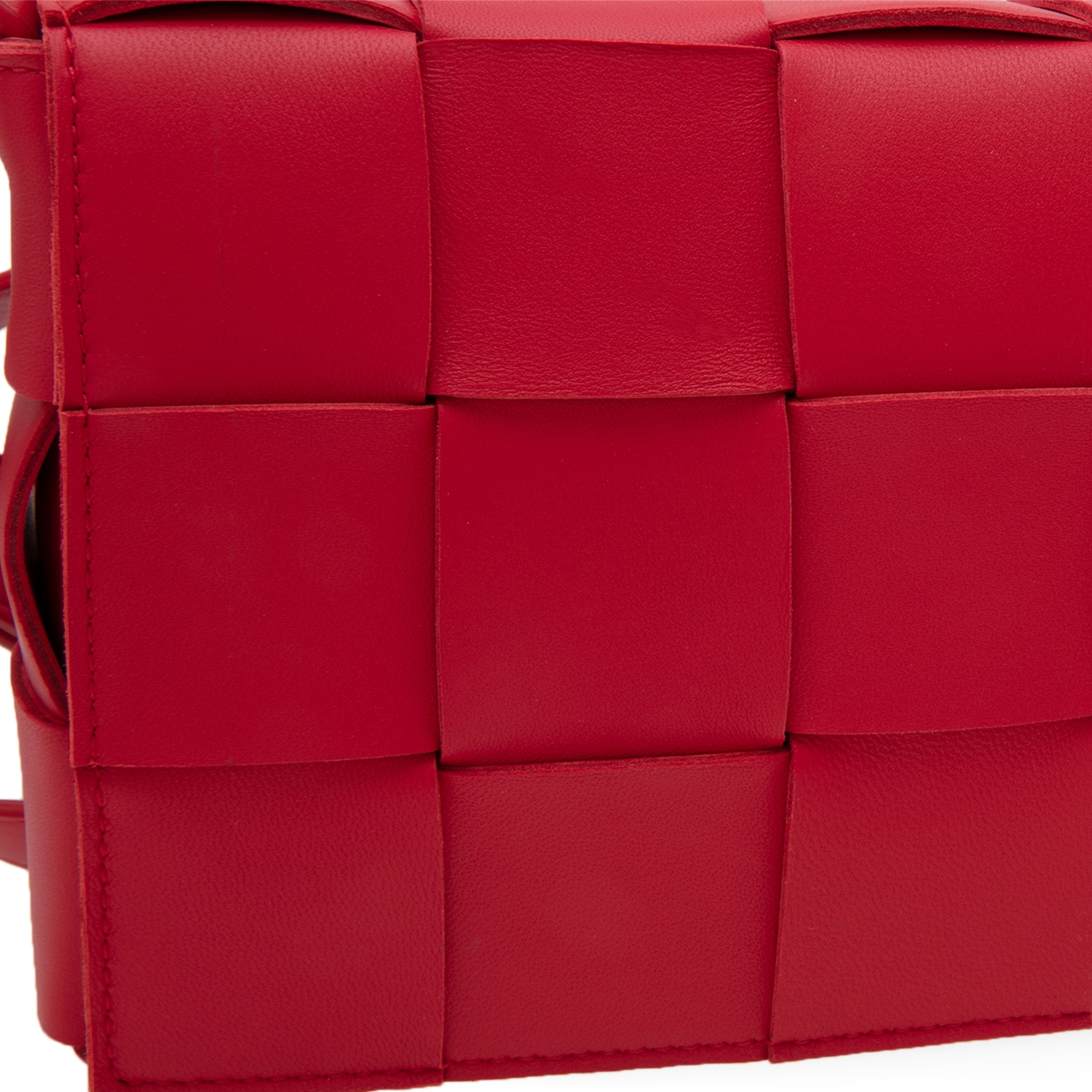 Maxi Intreccio cassette bag, Red