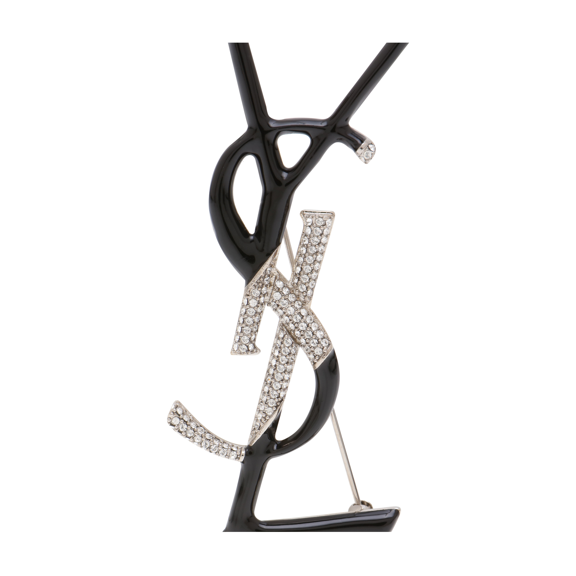 Monogram brooch, Silver