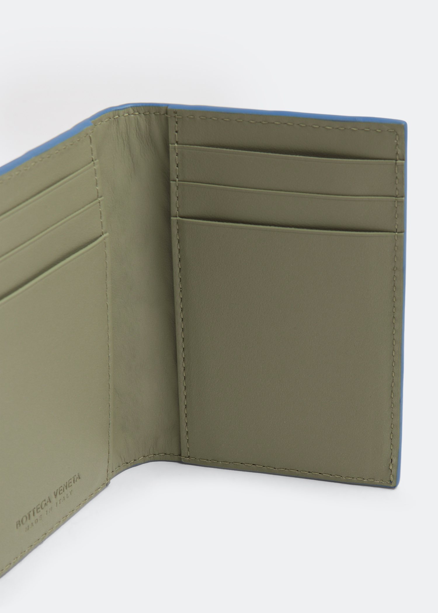 Flap card case, Blue
