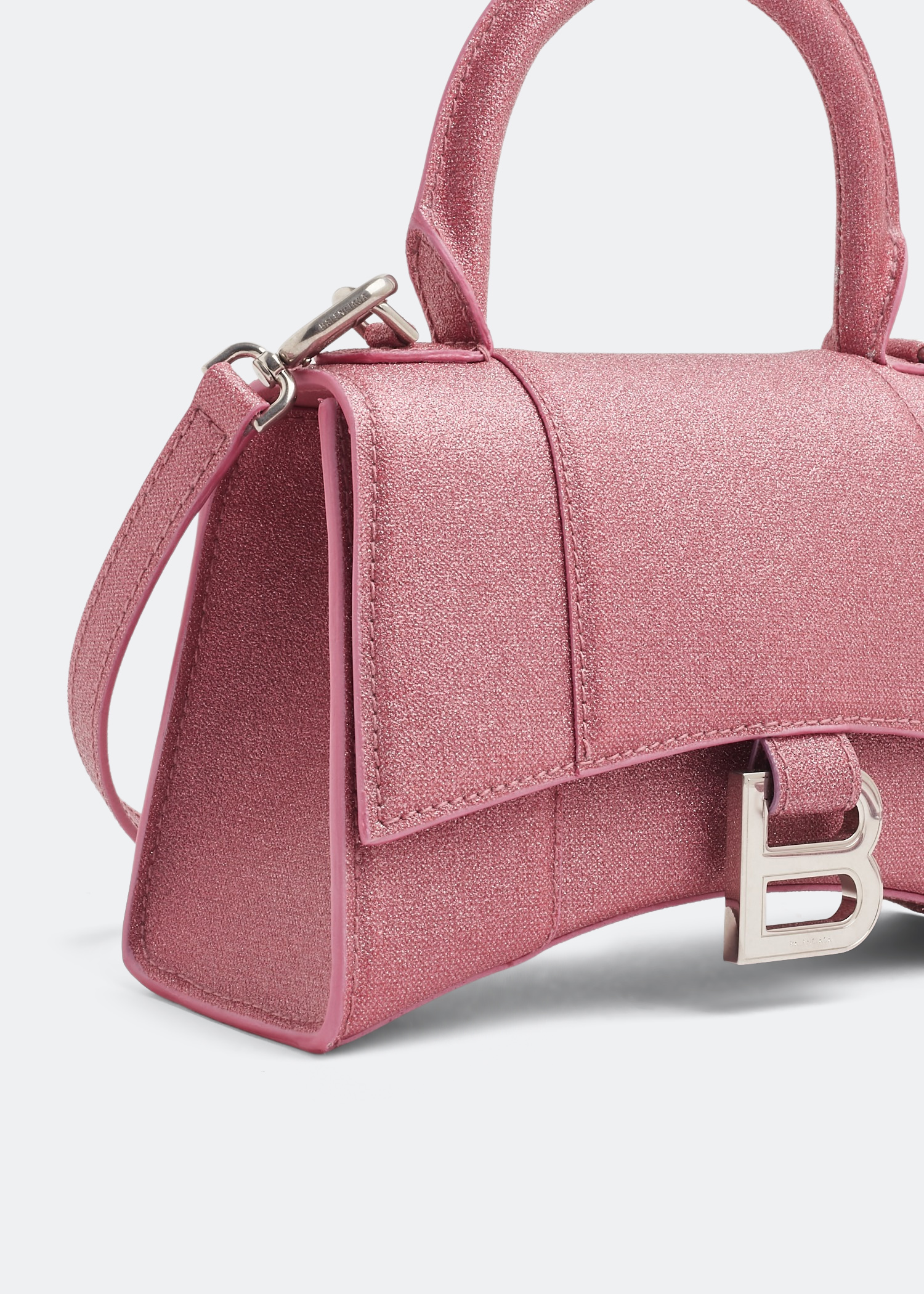 Hourglass XS top handle bag, Pink