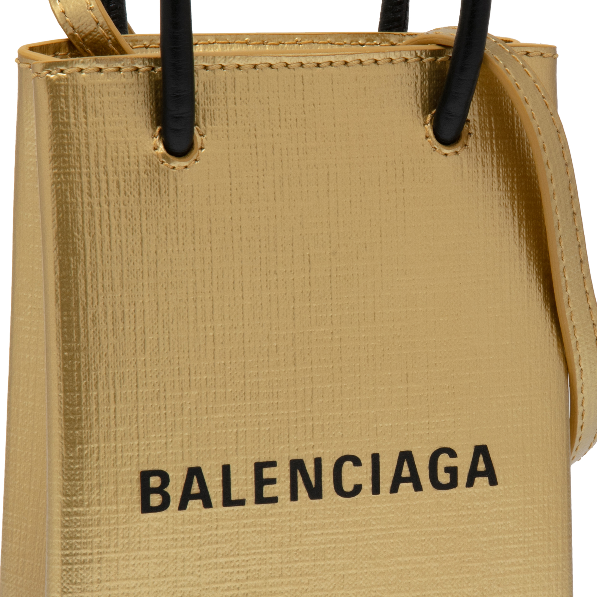 Shopping Phone Holder bag, Gold