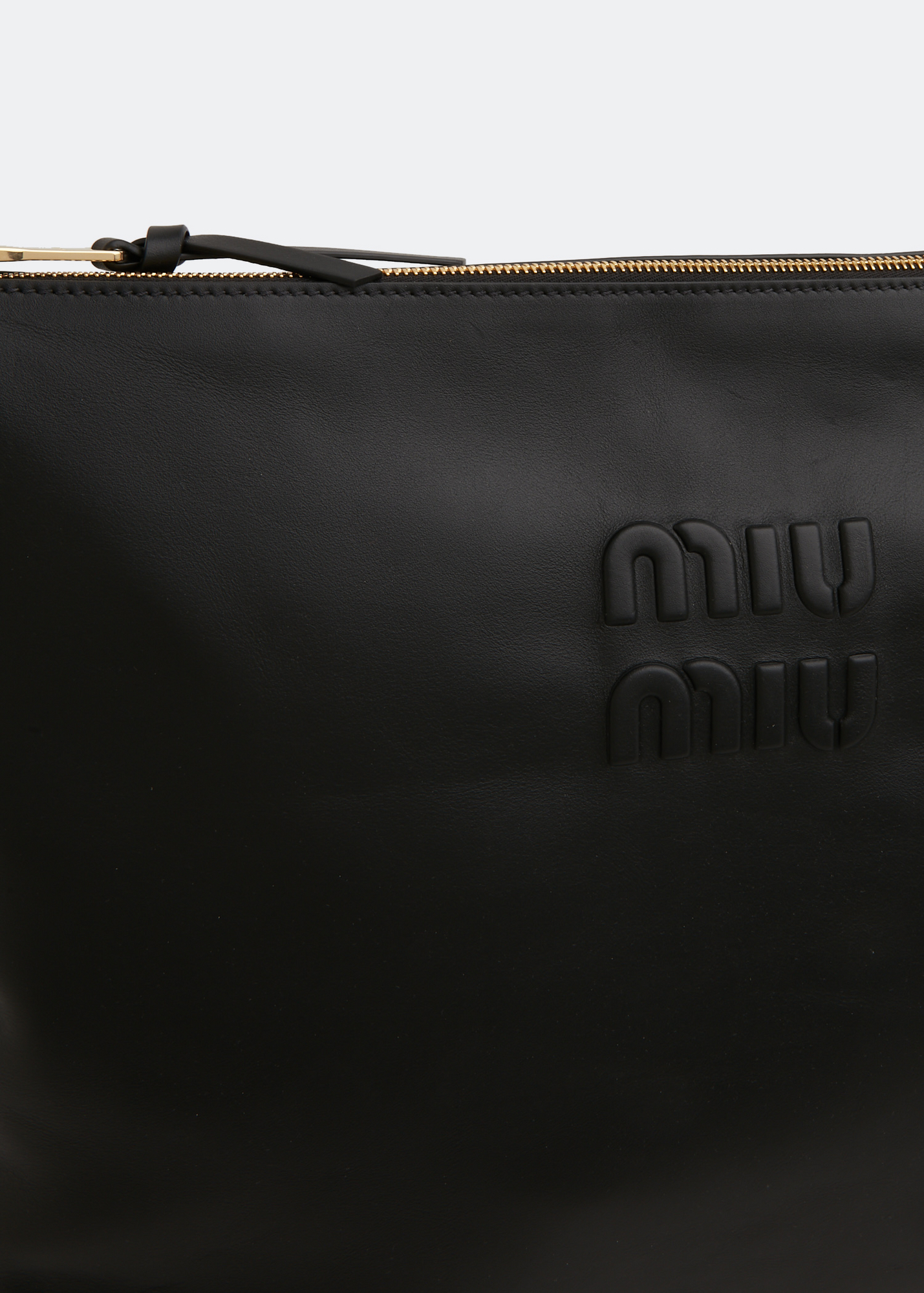 Leather shoulder bag, Black