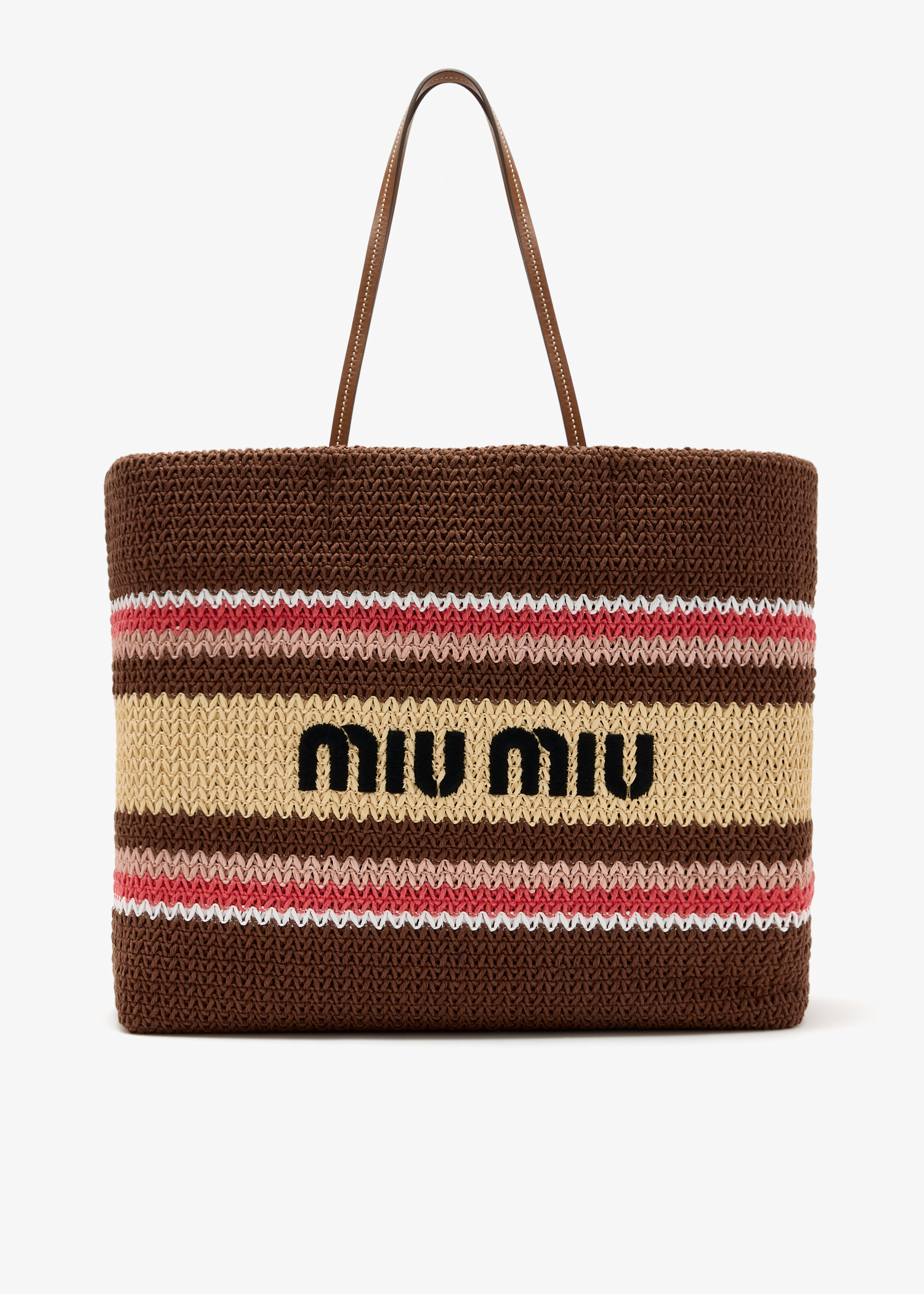 Raffia-effect woven tote bag, Brown
Raffia-effect woven tote bag, Brown