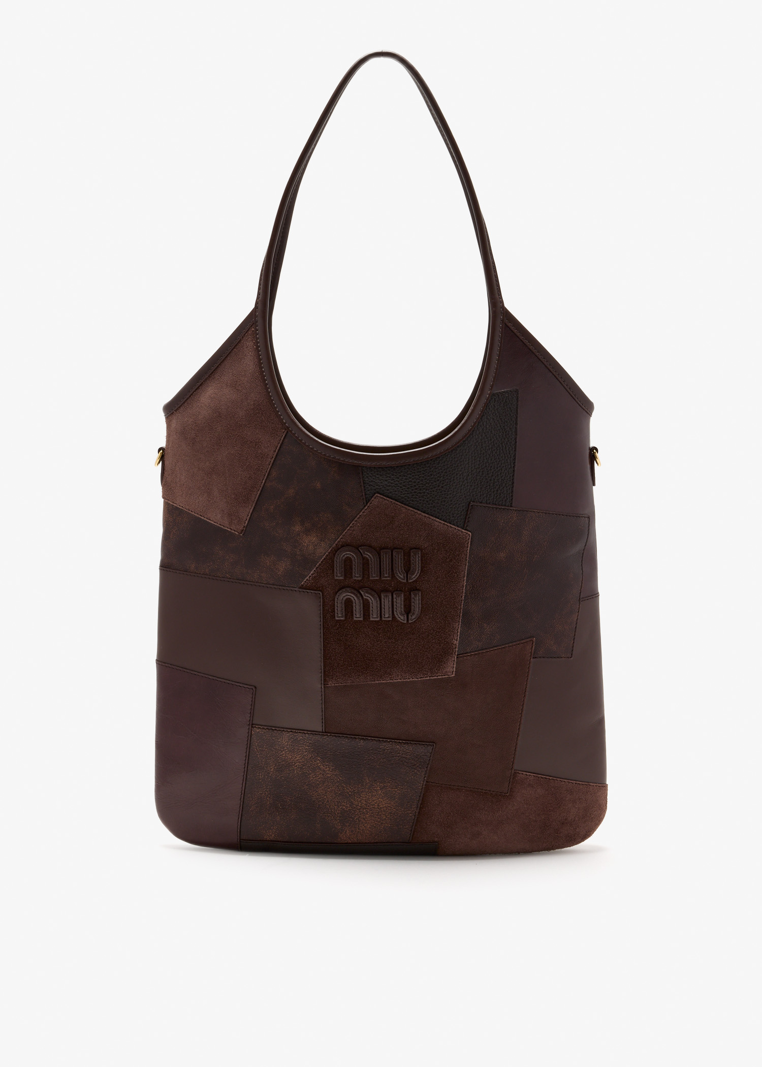 Ivy leather patchwork bag, Brown
Ivy leather patchwork bag, Brown