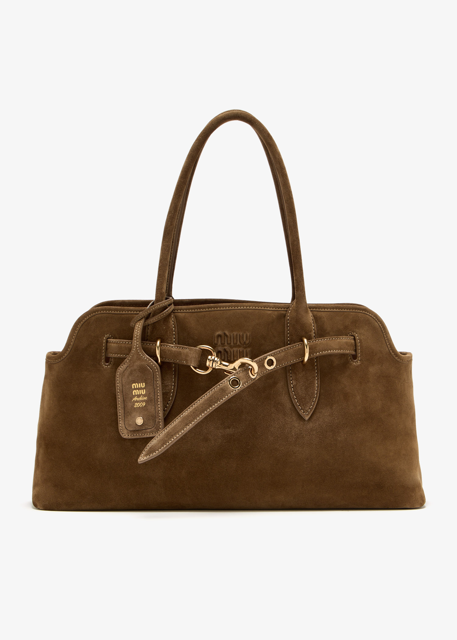 Aventure suede bag, Brown