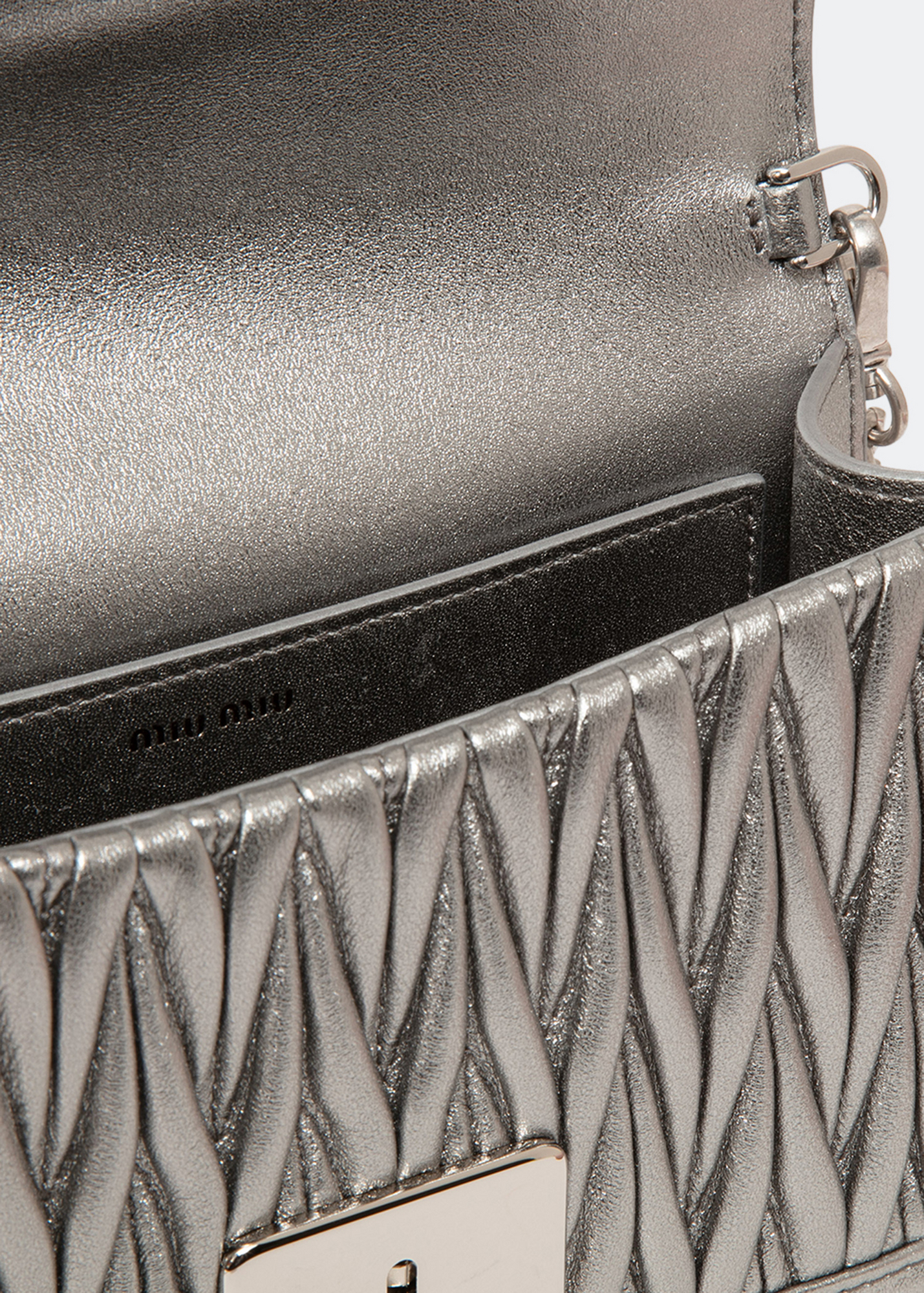 Confidential shoulder bag, Silver