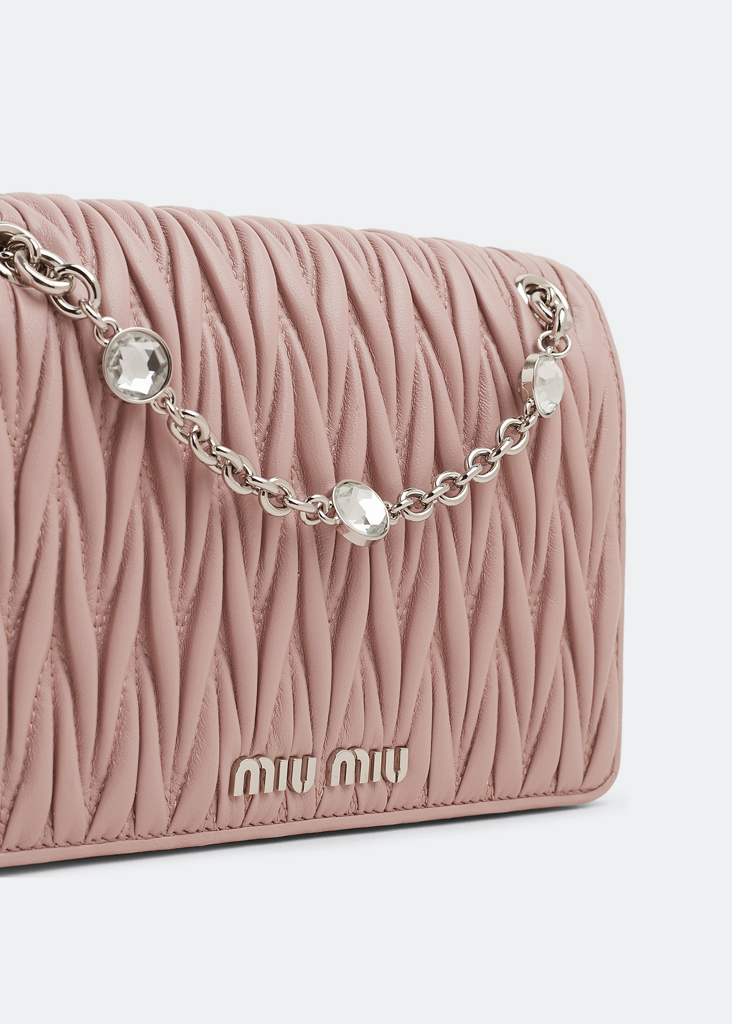 Matelassé mini bag, Pink