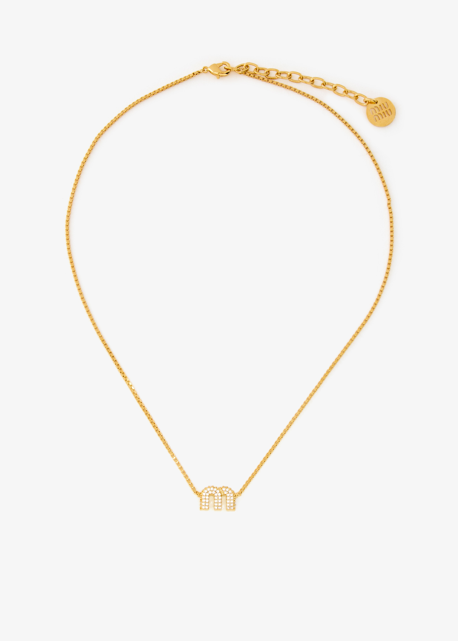 Crystal metal necklace, Gold
Crystal metal necklace, Gold