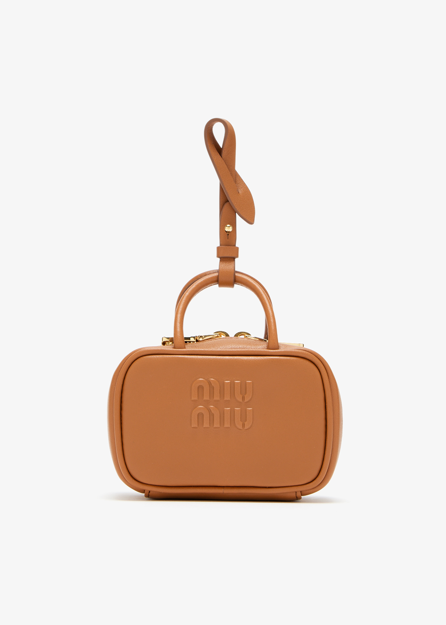 Leather bag charm trick, Brown
Leather bag charm trick, Brown